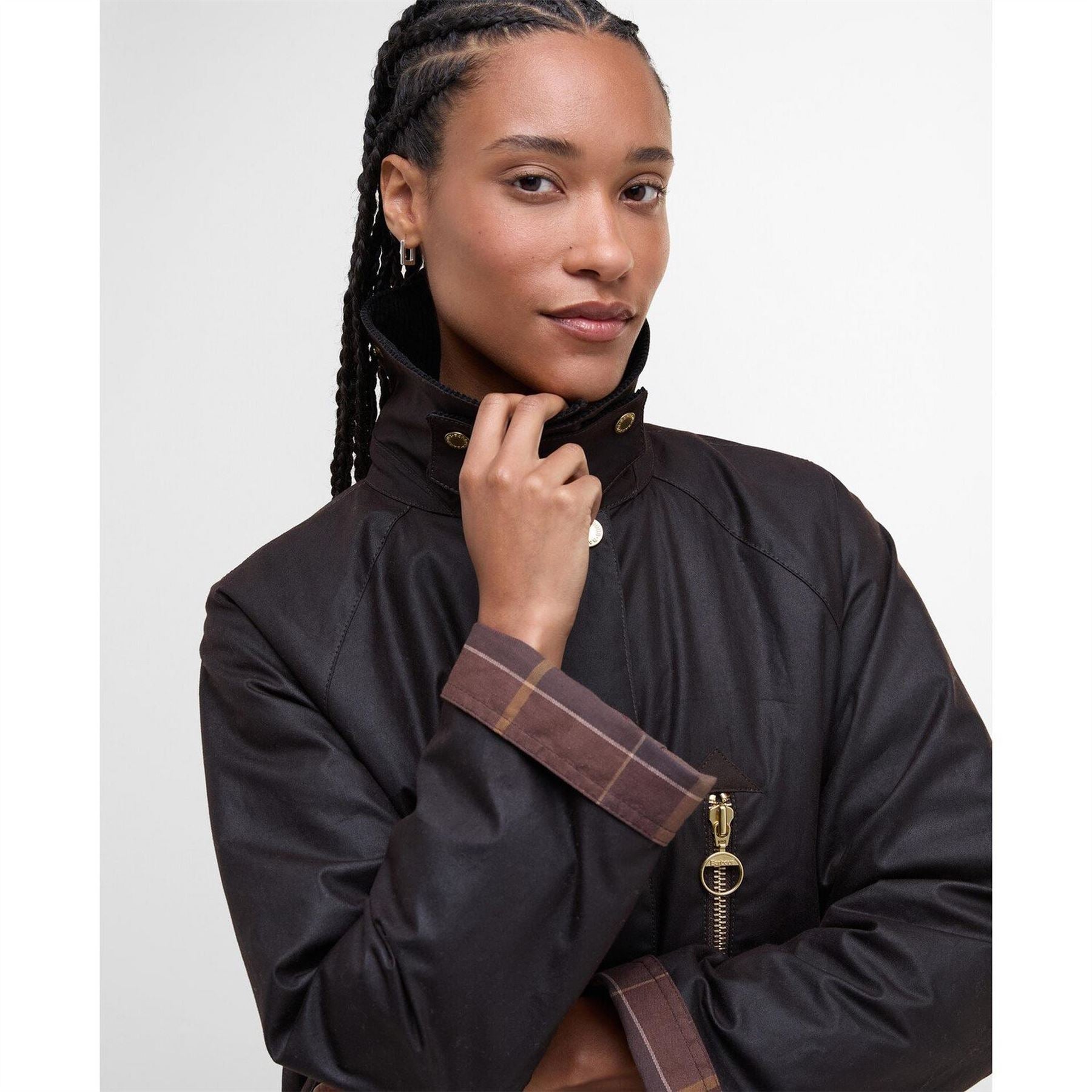 Barbour Evette Waxed Long Sleeve Wax Jacket