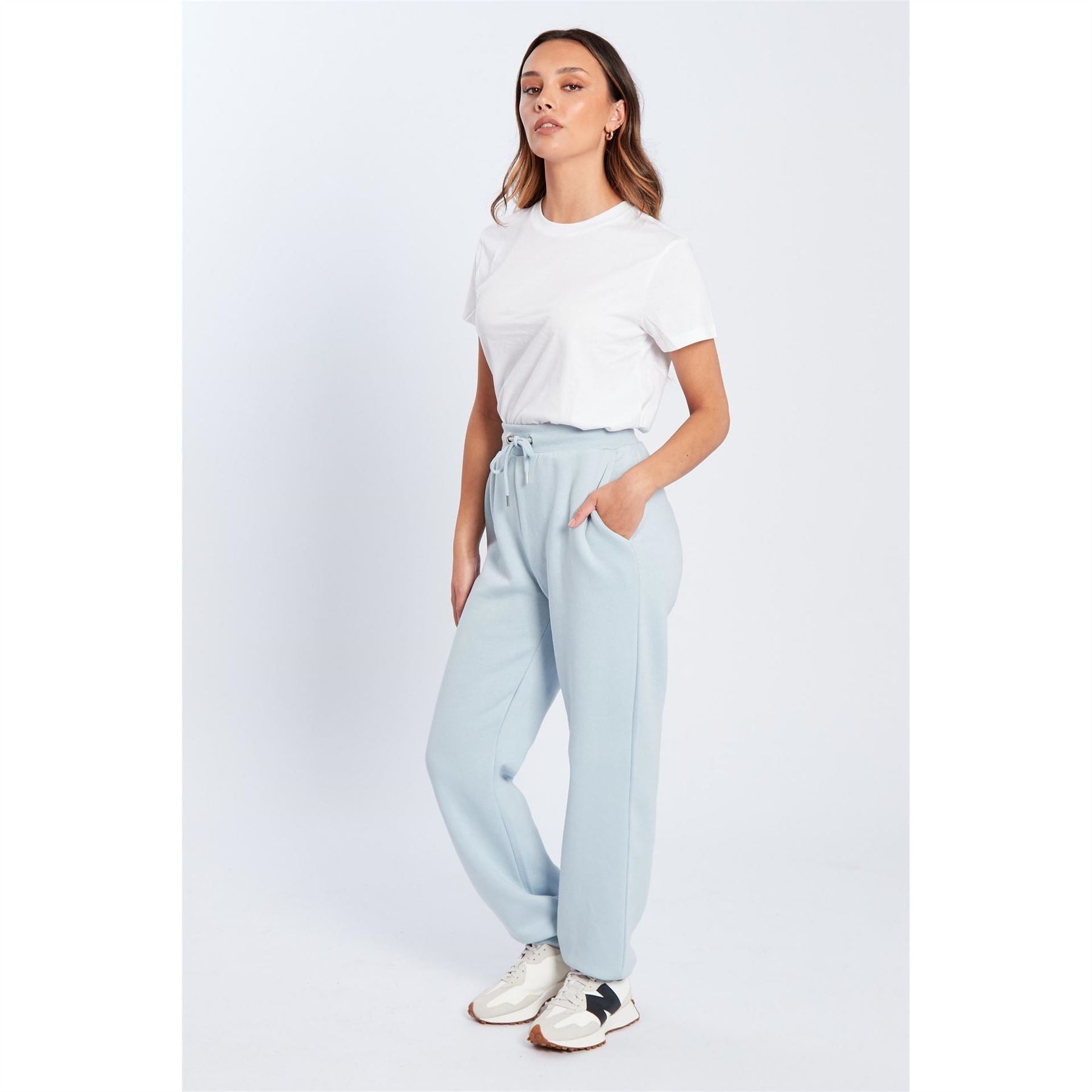 Be You Beyou Oversized Closed Hem Jersey Joggers