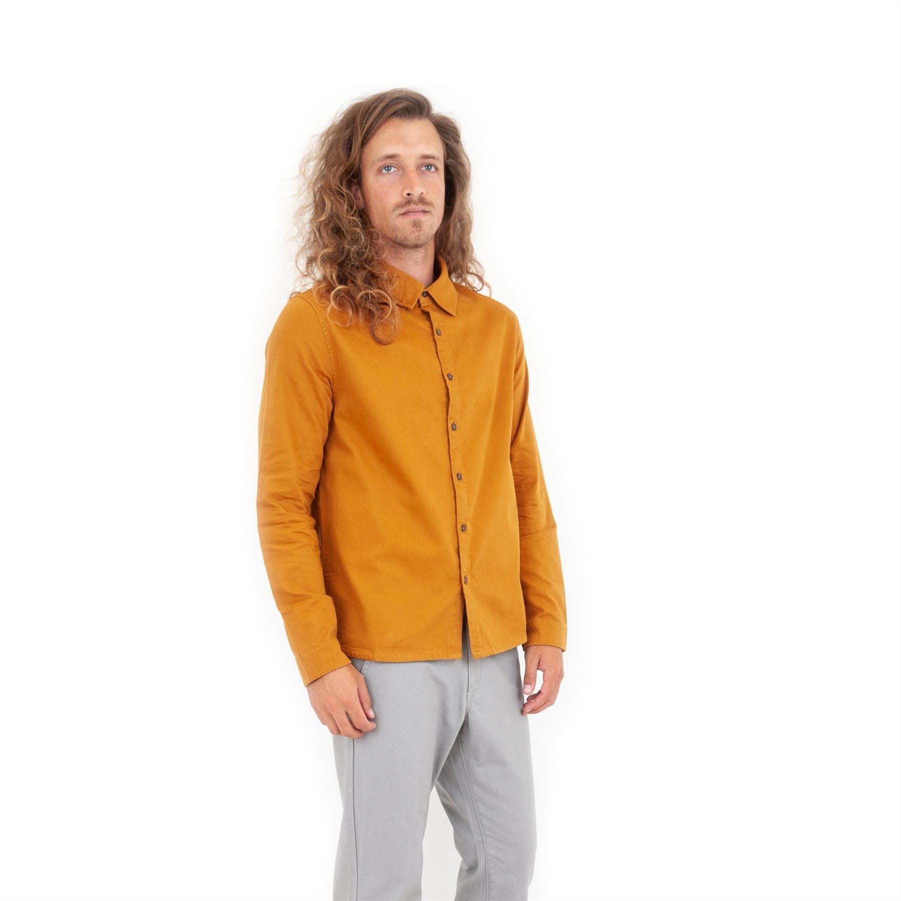 Roamers and Seekers Collared Neck Long Sleeve Shirt with Chest Pocket