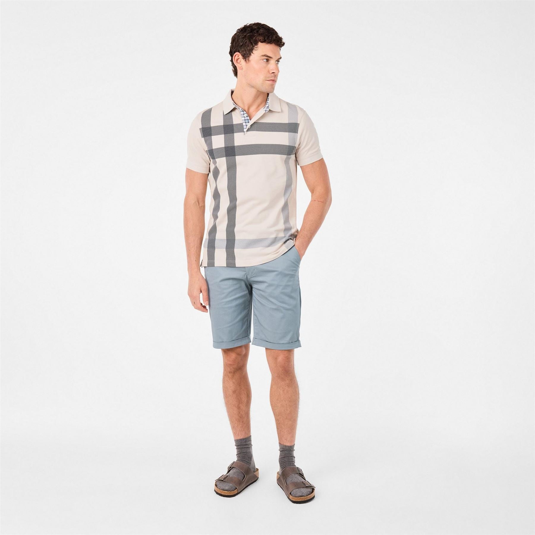 Barbour Tartan Short Sleeved Polo Shirt