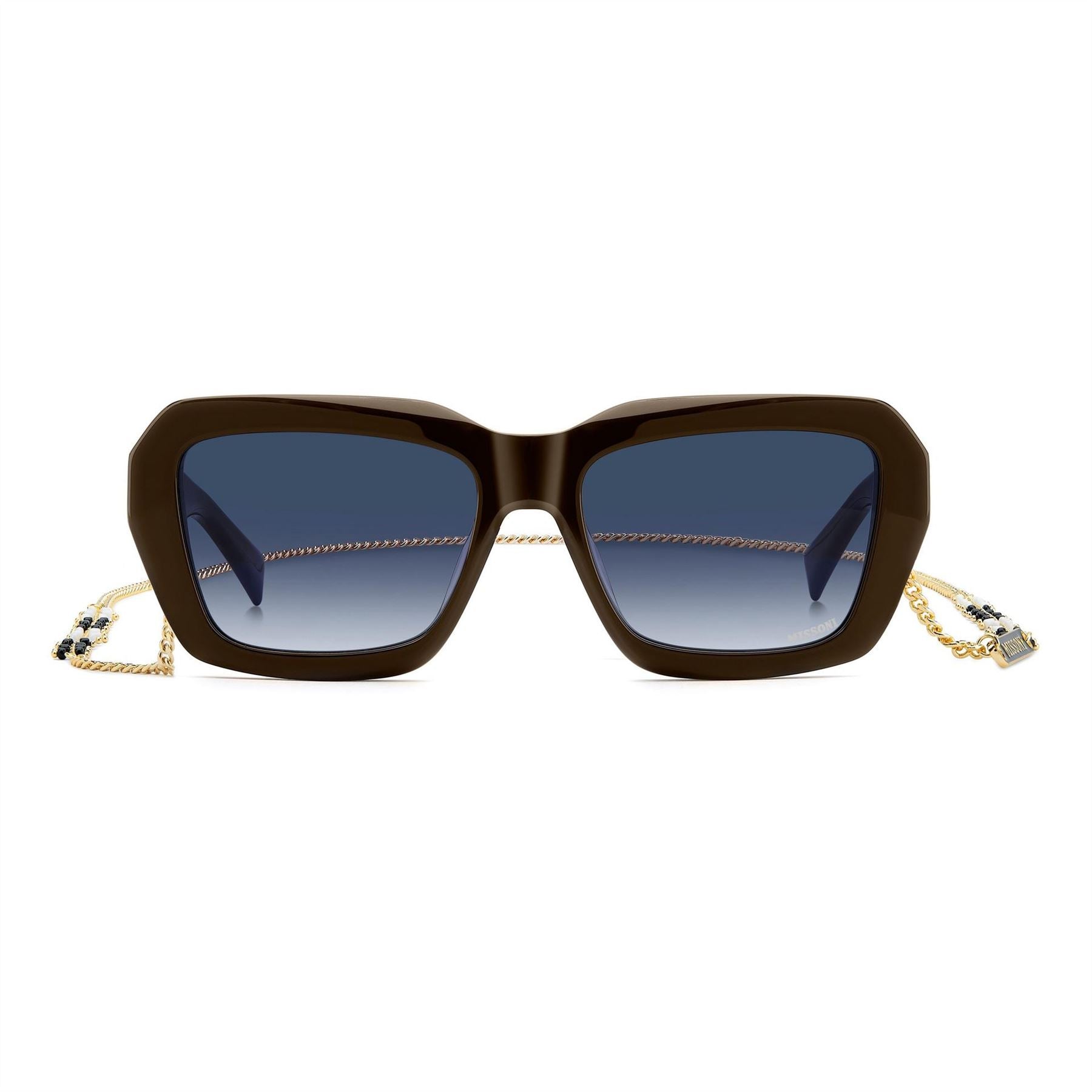 Missoni Rectangular Round Sunglasses