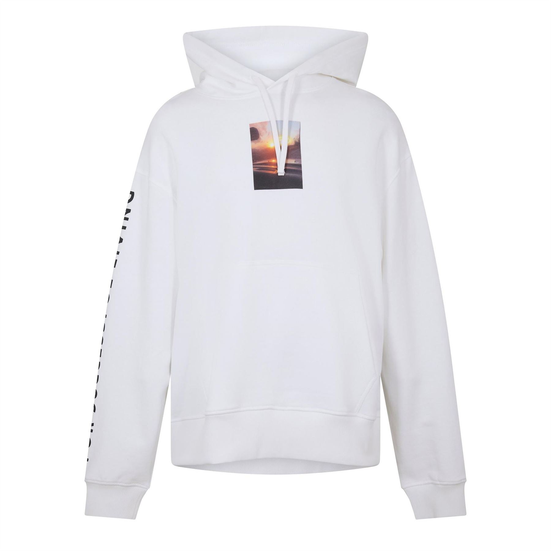 Diesel Cassette Photo Hooded Neck Long Sleeve Sweatshirt