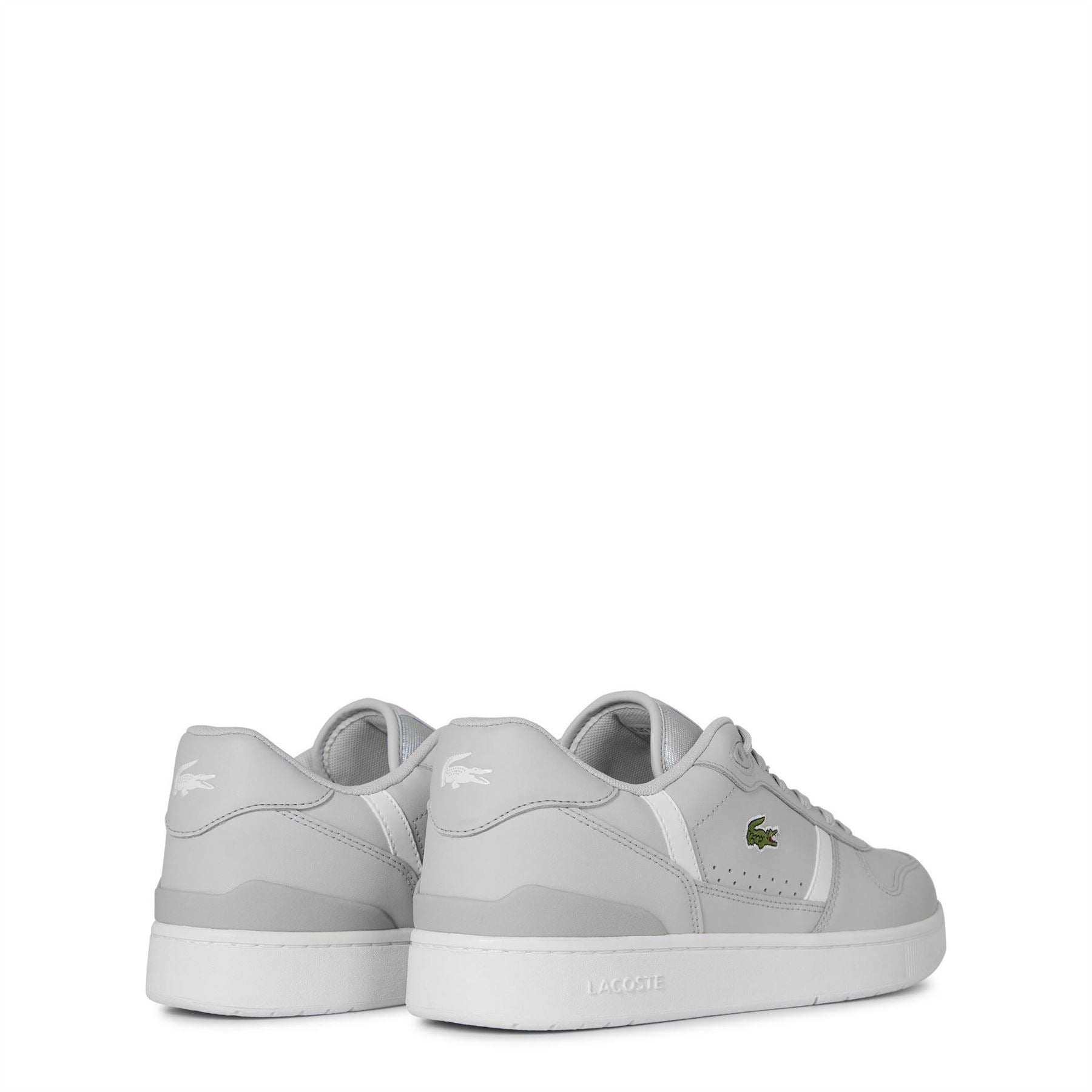 Lacoste T Clip Low Top Crocodile Print Sneakers