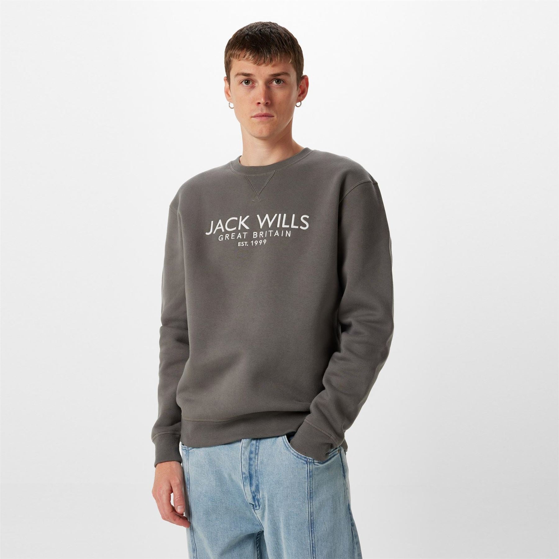 Jack Wills Belvue Graphic Logo Crew Neck Sweatshirt