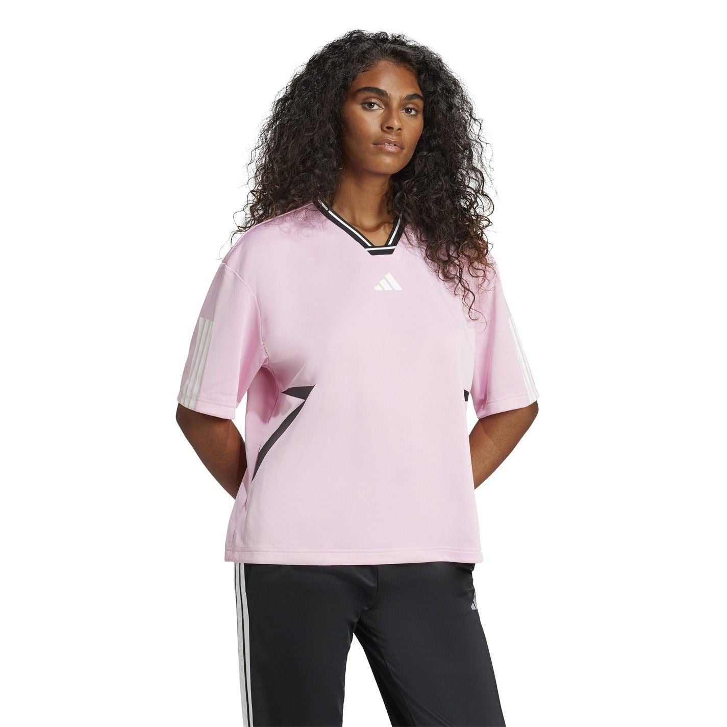 adidas Tiro Cut 3 Stripes Colorblock Boyfriend T-Shirt