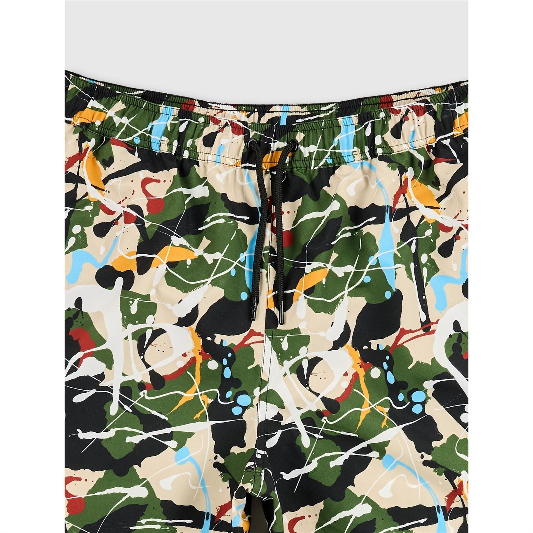 Pretty Green Convergence Abstract Patterned Swim Short