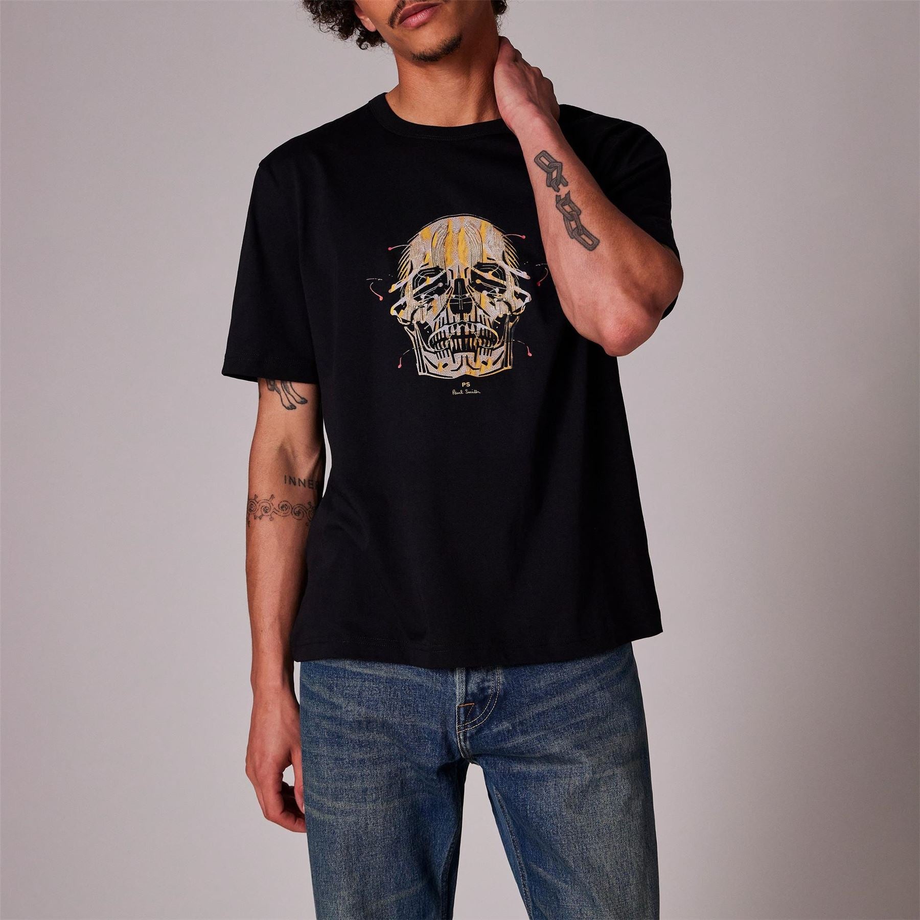 PS Paul Smith Skull Regular Fit Short Sleeve T-Shirt