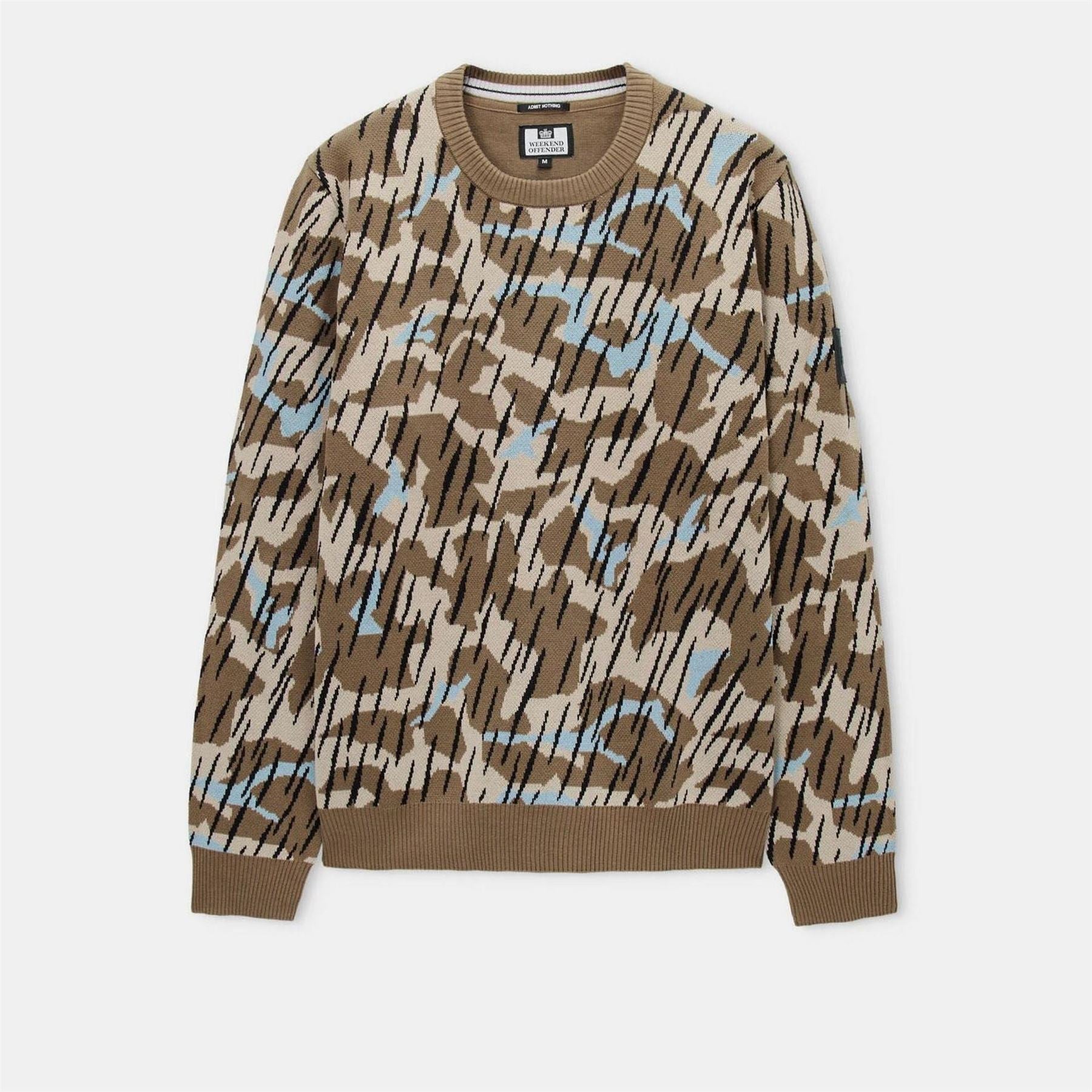 Weekend Offender Difranco Camo Knit Sweater