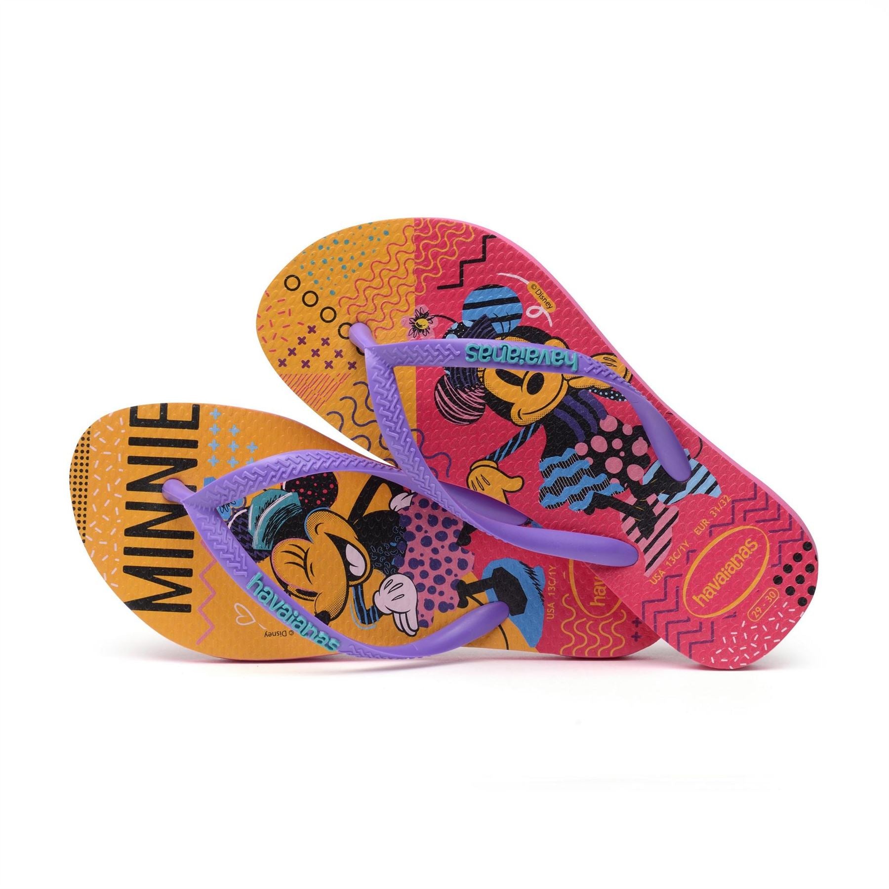 Havaianas Kids Disney Cool Pink Flux Flip Flops