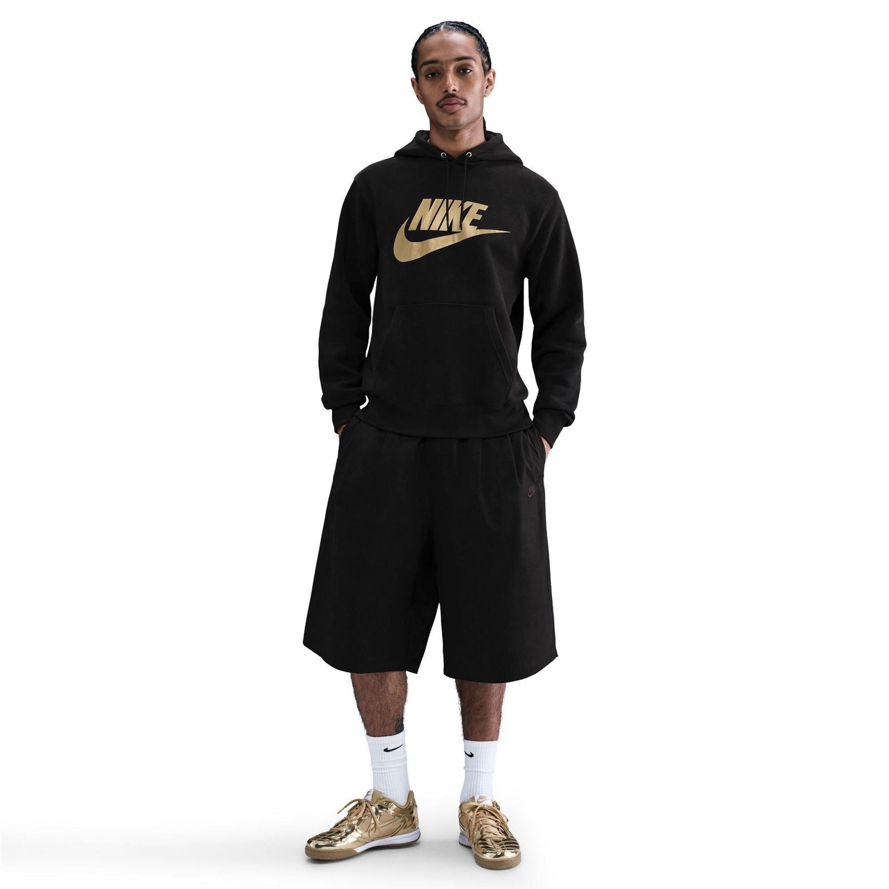 Nike Bold Logo Hooded Neck Long Sleeve Sweatshirt