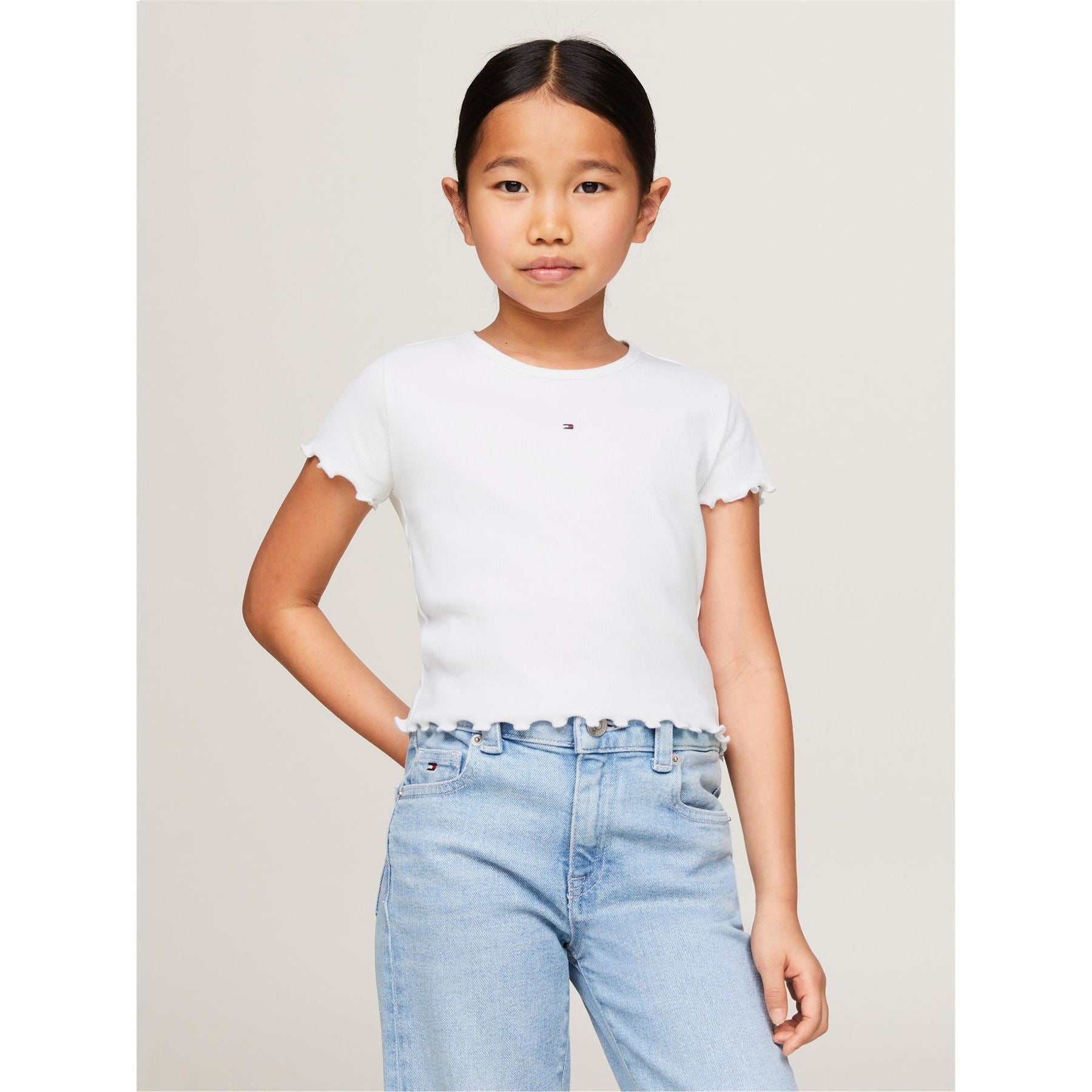 Tommy Hilfiger Regular Fit Rib Crew Neck T-Shirt