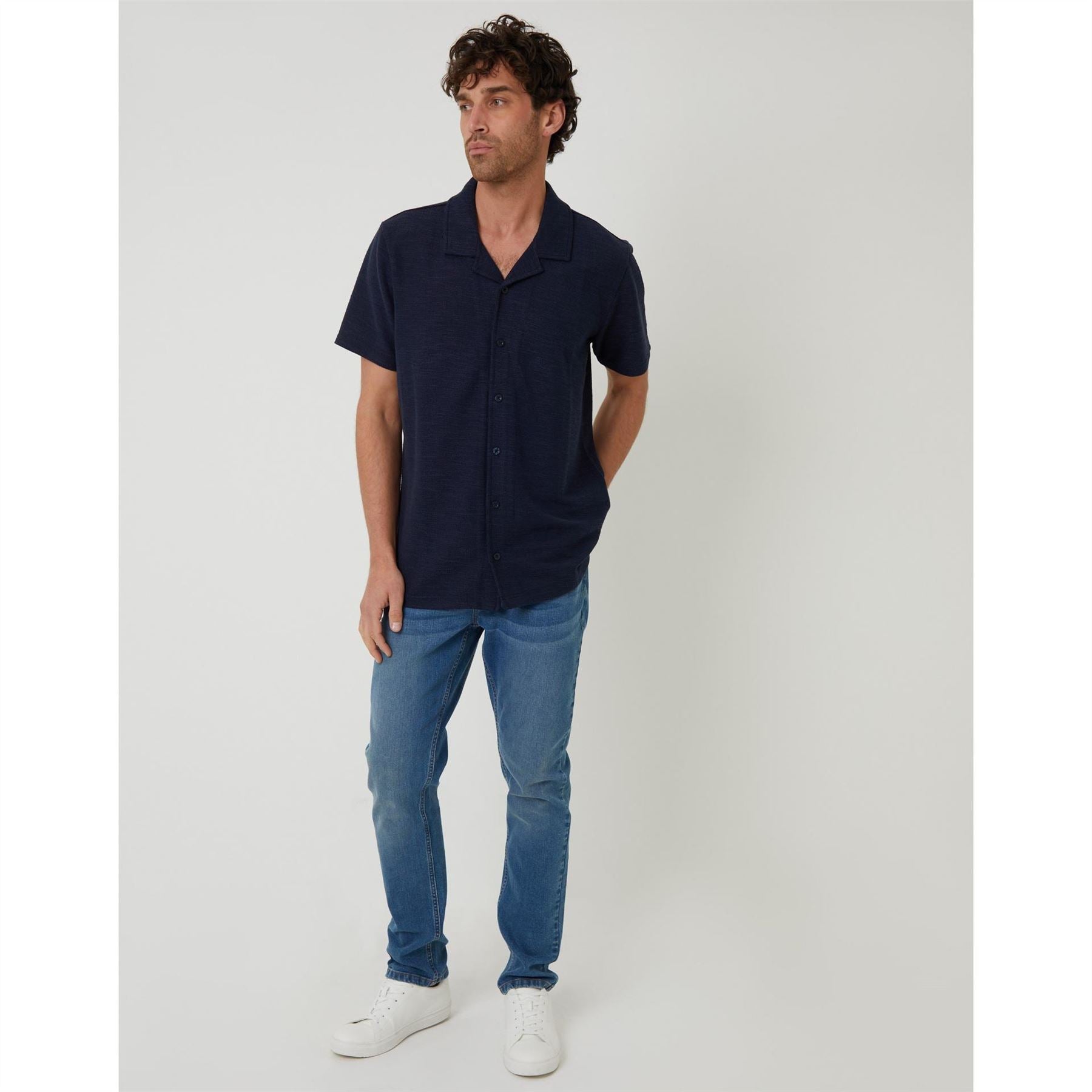 Threadbare Antti Relaxed Fit Short Sleeve Shirt