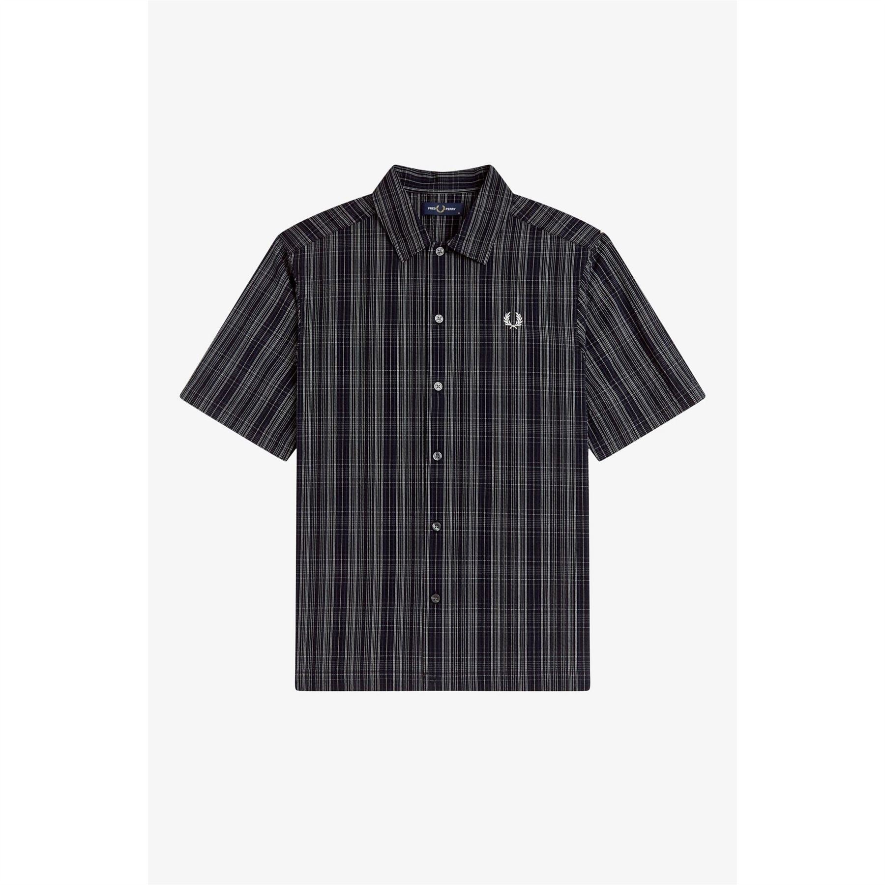Fred Perry Patterned Short Sleeve Shirt