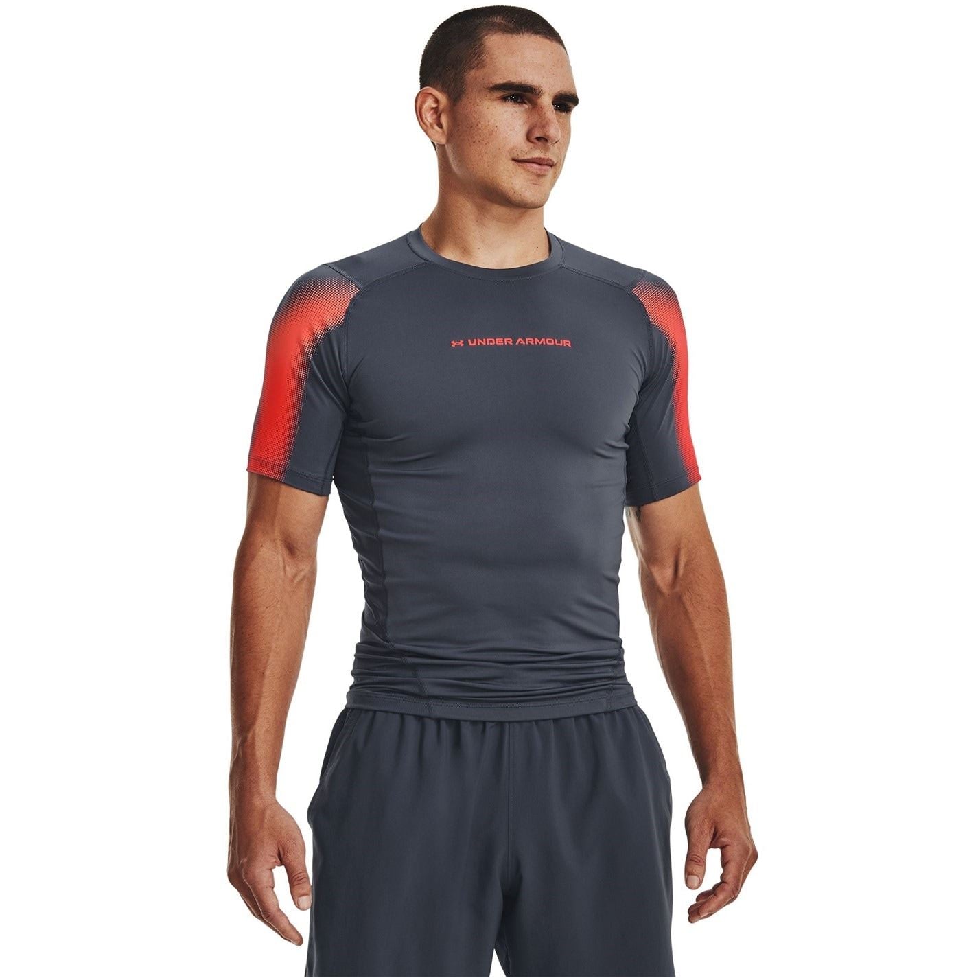 Under Armour HG Armour Compression Fit Crew Neck T-Shirt