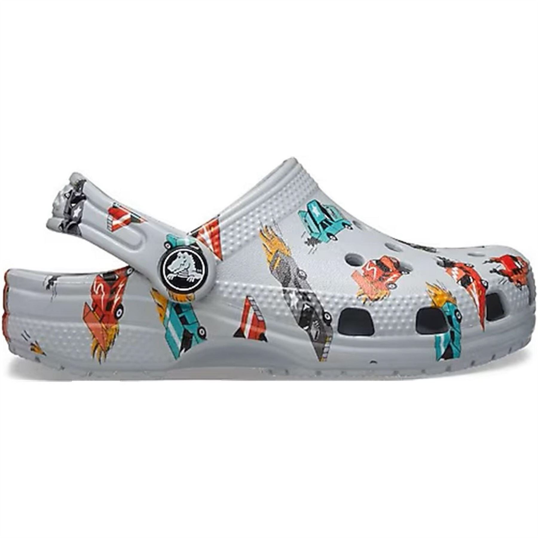 Crocs Classic Race Cars Graphic Print Shuv Clogs