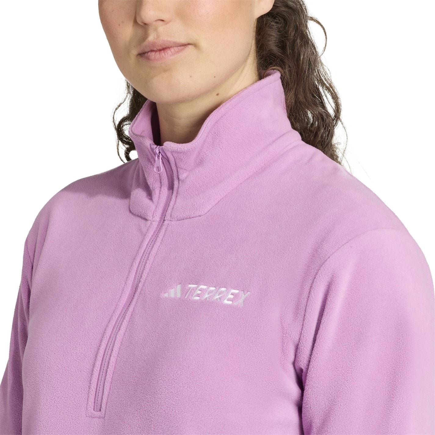 adidas Womens Multi Essentials Half Zip Fleece Jacket