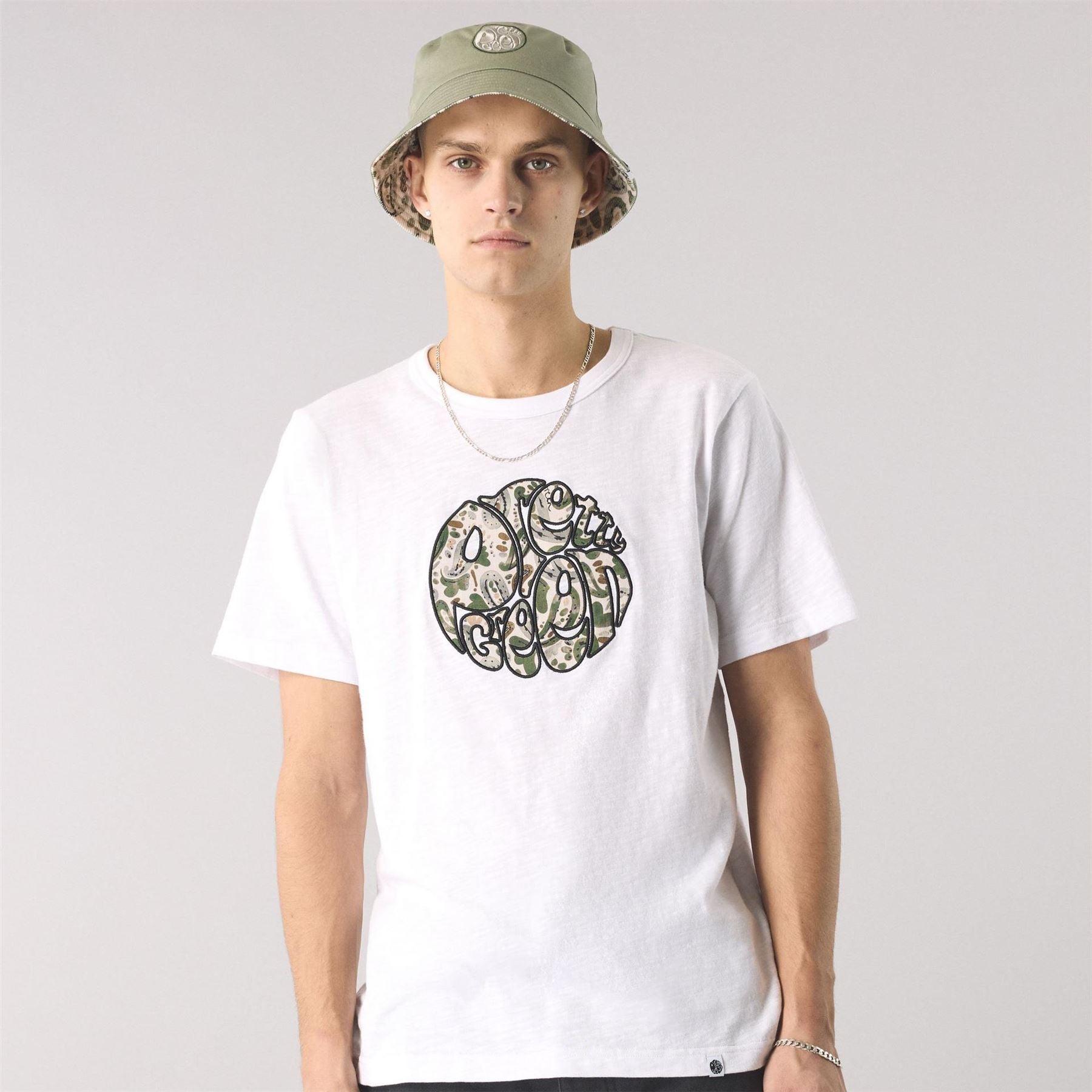 Pretty Green Aquarelle Print Regular Fit T-Shirt