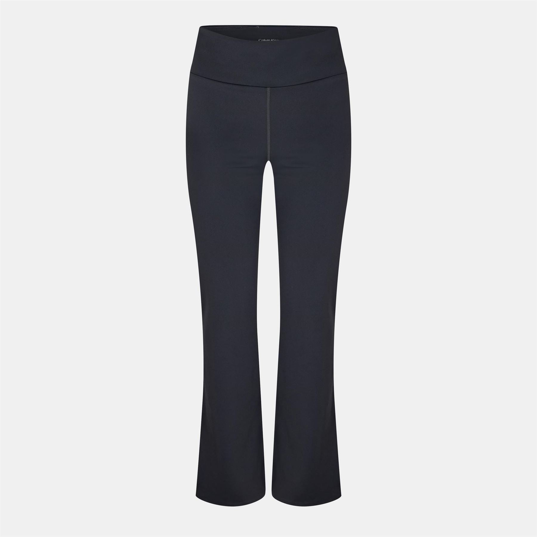 Calvin Klein Solid Patterned Flared Athletic Pants