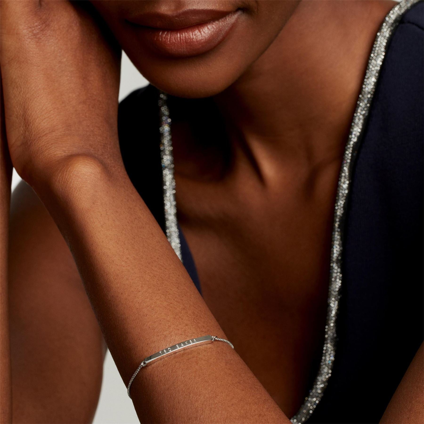 Ted Baker Breena Chain Bracelet with Engraved Logo