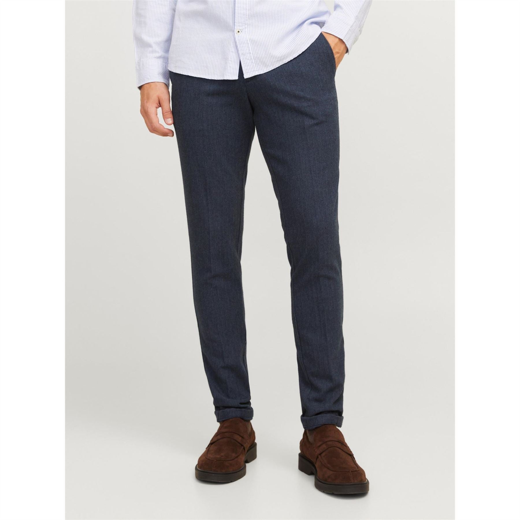 Jack and Jones Henry Heathered Straight Leg Chinos