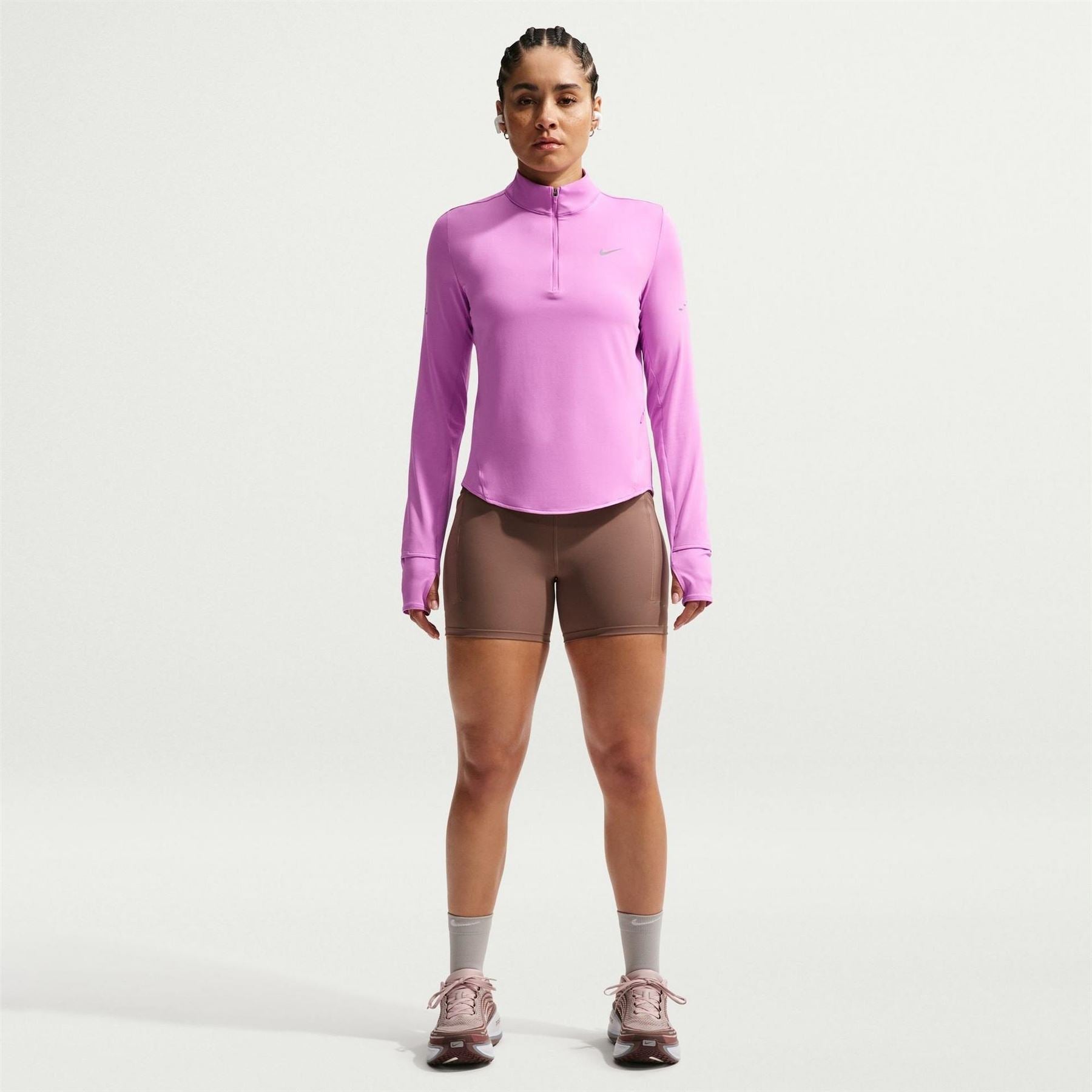 Nike Womens Swift 1 4 Zip Running Top