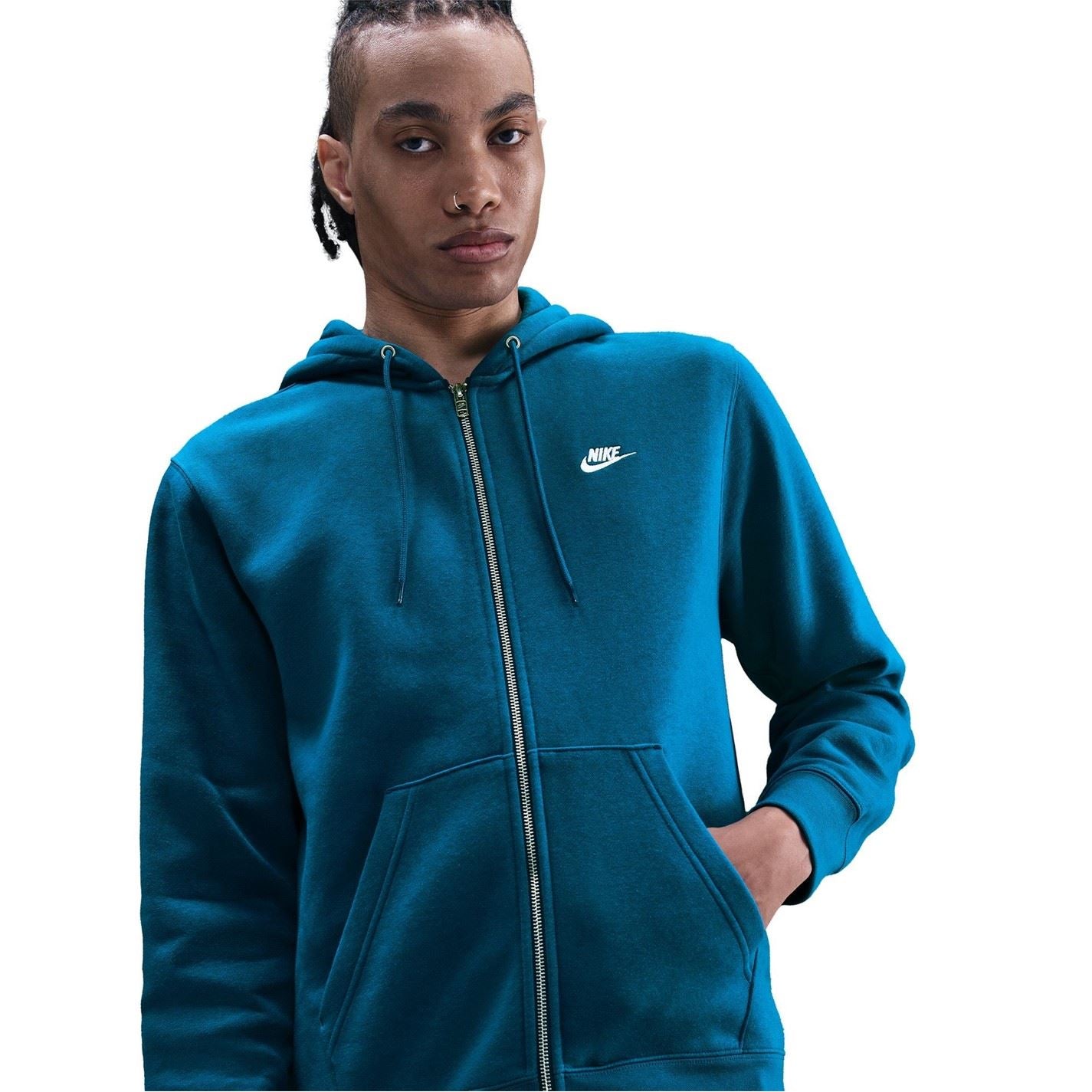 Nike Mens Sportswear Club Fleece Full Zip Hoodie