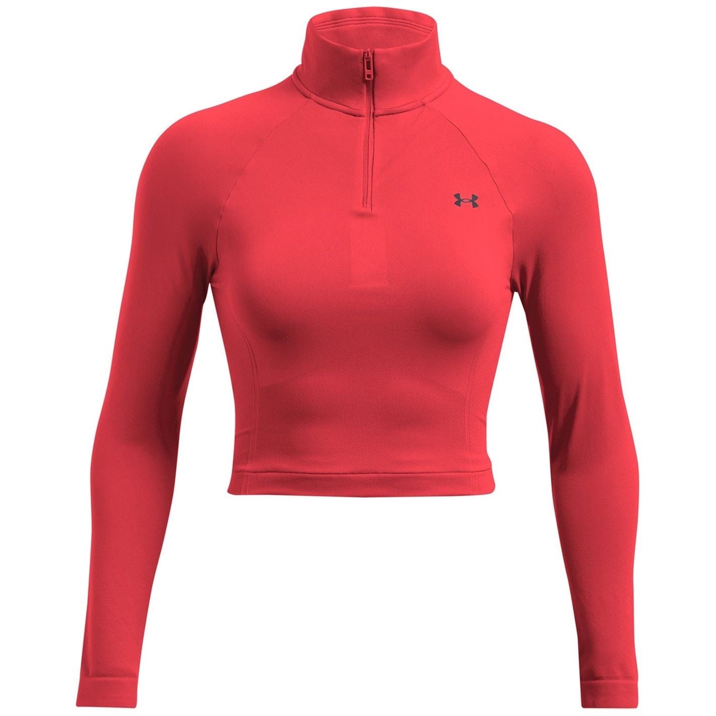 Under Armour Funnel Neck Zip Long Sleeve Raglan Athletic Top