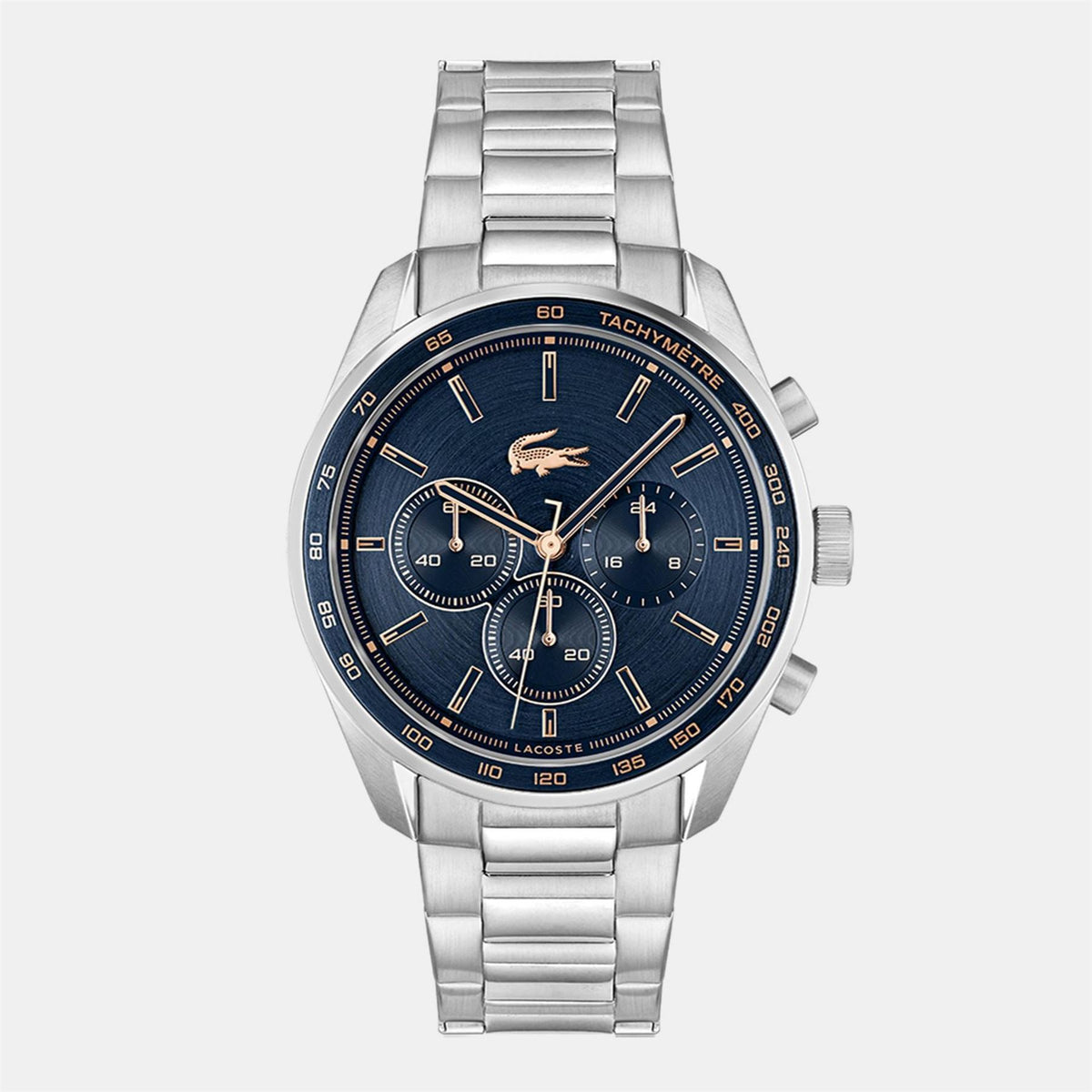 Lacoste Mens Boston Stainless Steel Chronograph Watch