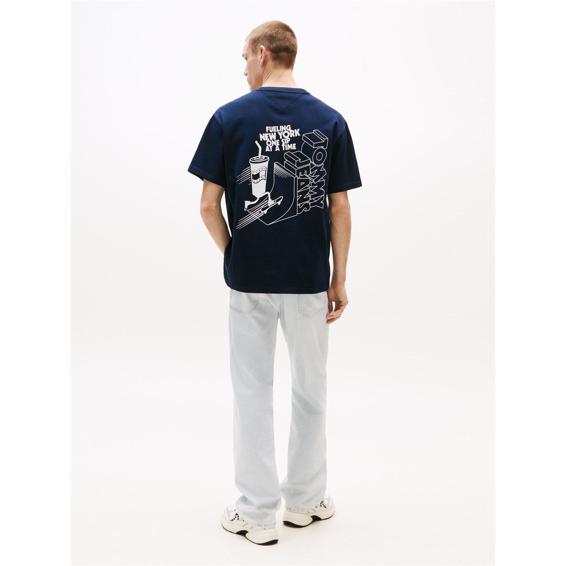Tommy Jeans Regular Fit Graphic Crew Neck T-Shirt