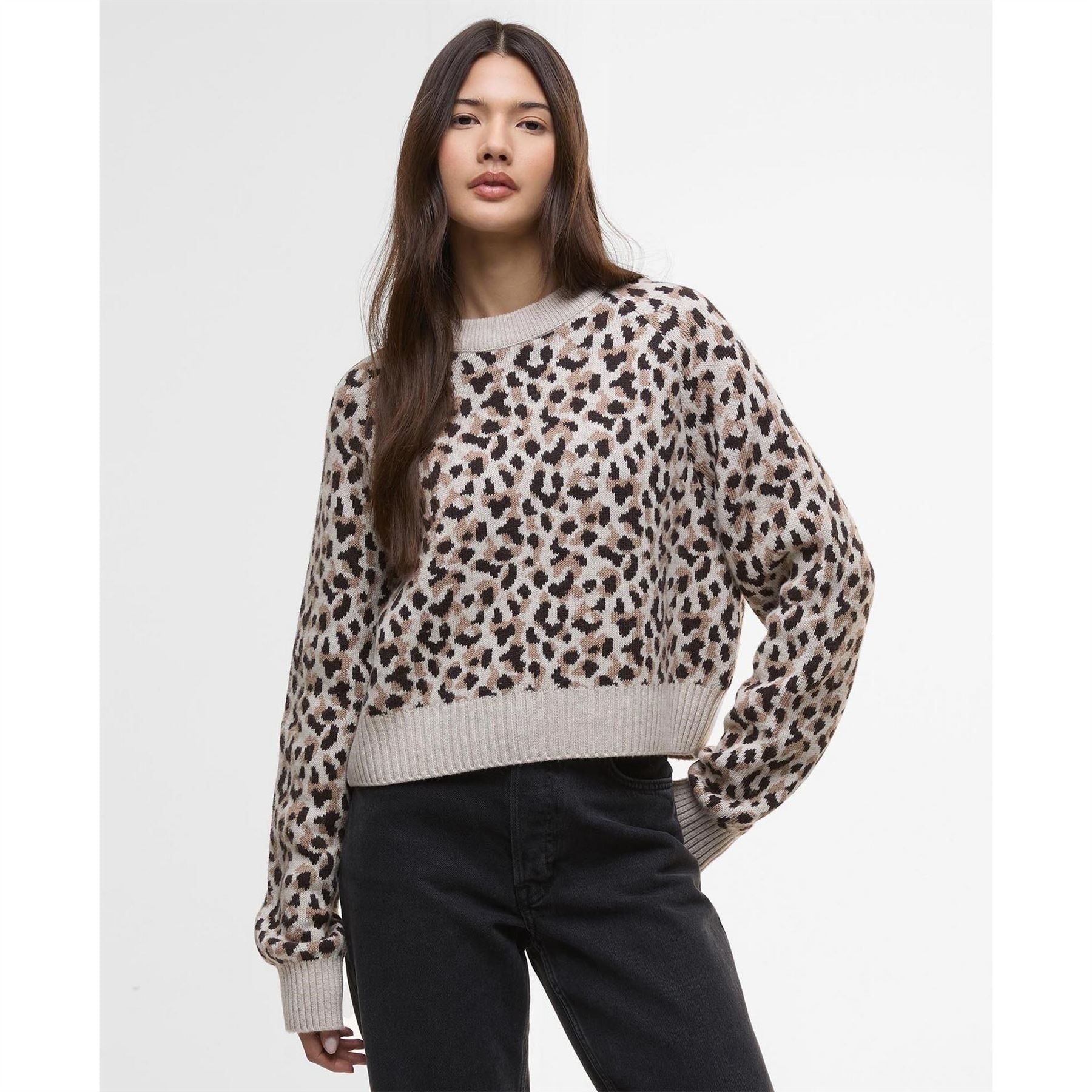 Barbour International Printed Crew Jumper