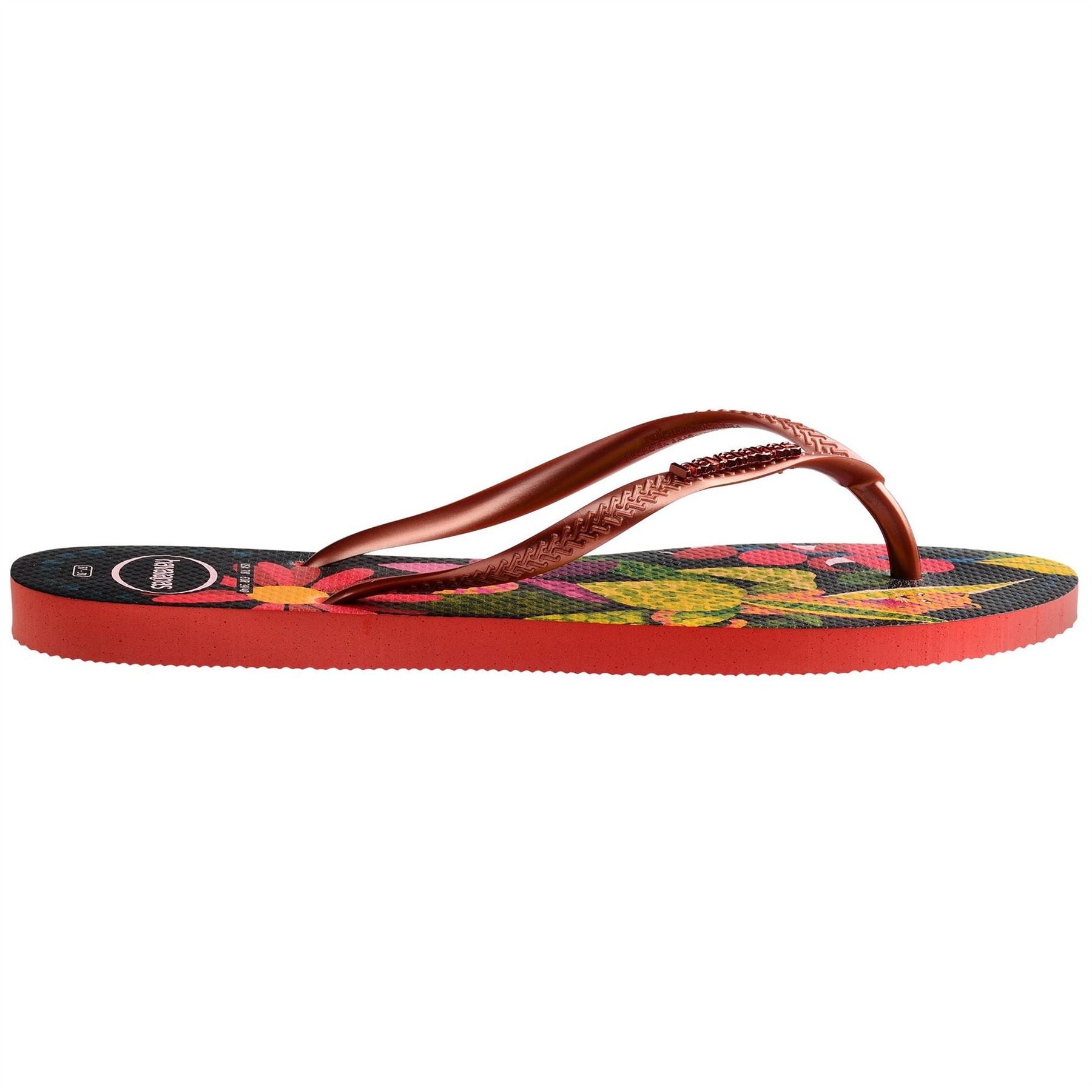 Havaianas Womens Hav. Slim Tropical Salmon 35 36 Flip Flops