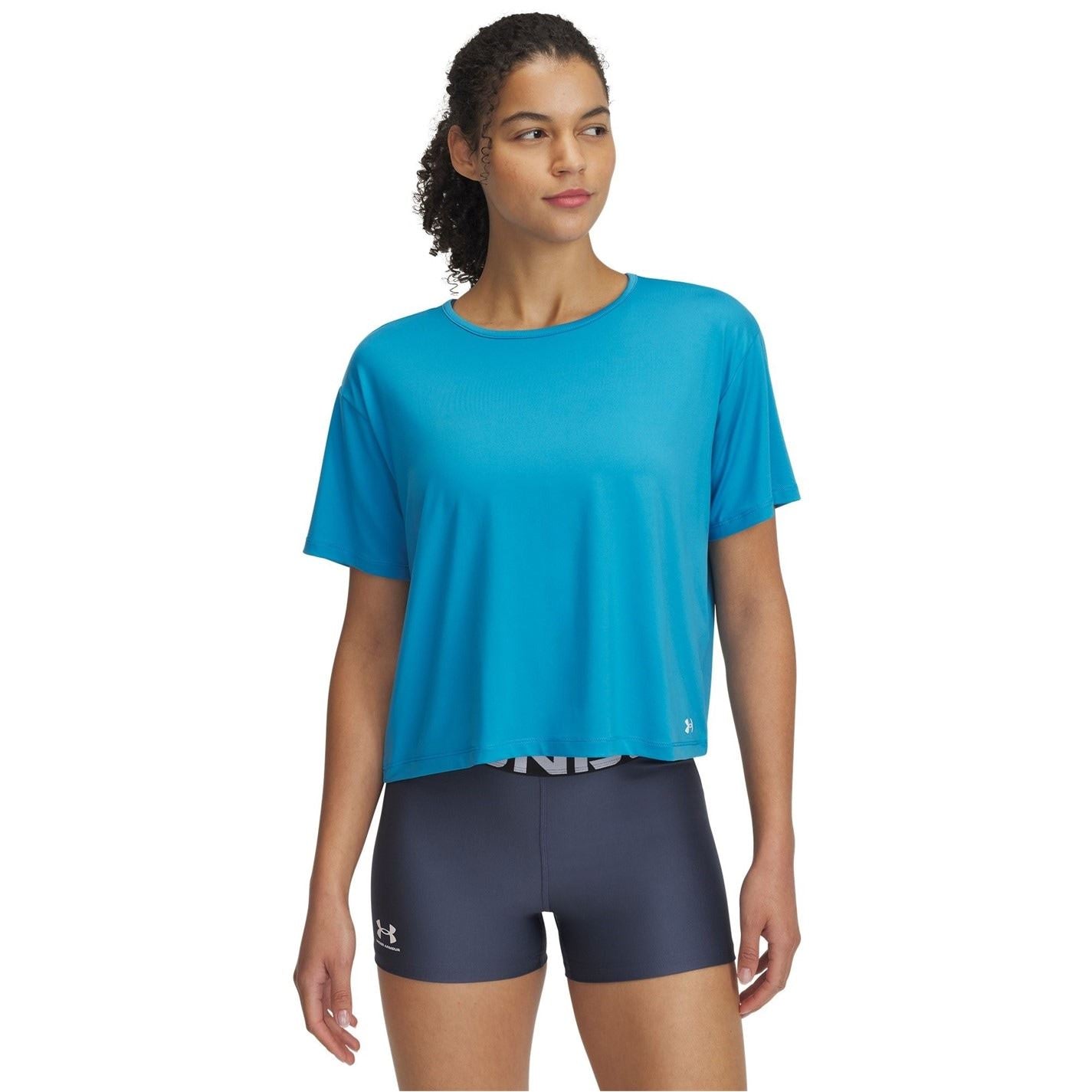 Under Armour Motion Cropped Crew Neck Relaxed T-Shirt