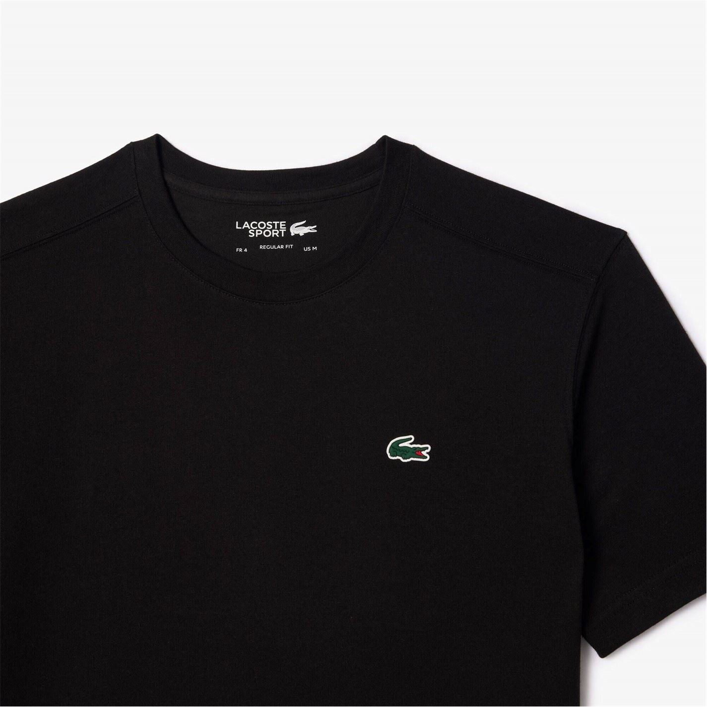 Lacoste Logo Moisture Wicking Short Sleeve Performance T-Shirt