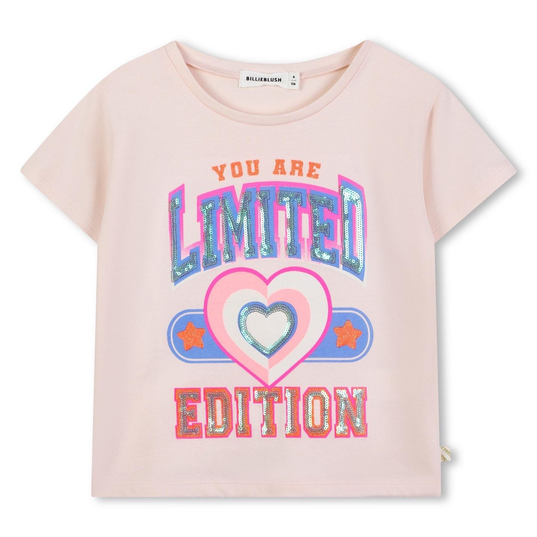 Billieblush Regular Fit Lettering Crew Neck T-Shirt