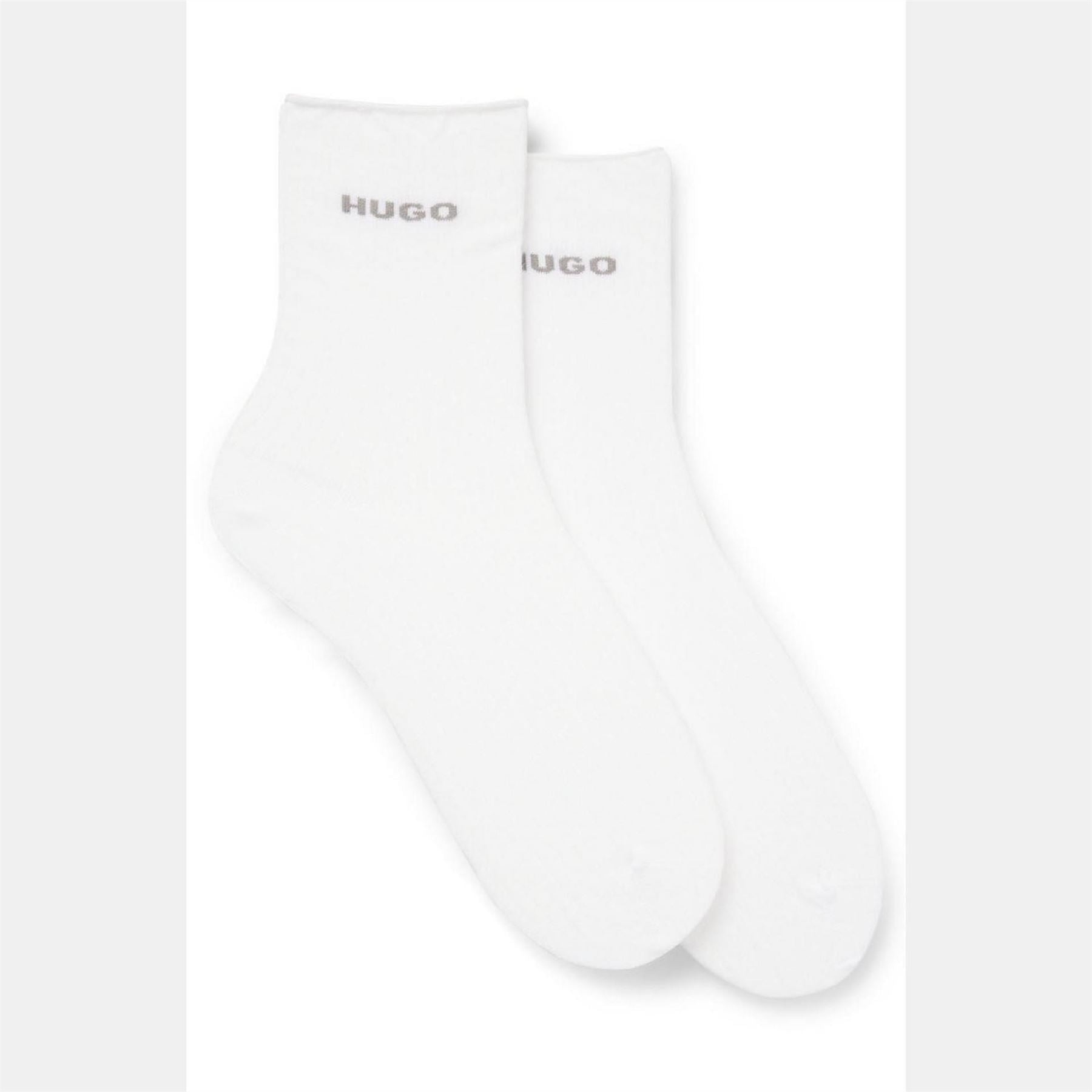 Hugo Pack Of Quarter Length Socks With Logo Details