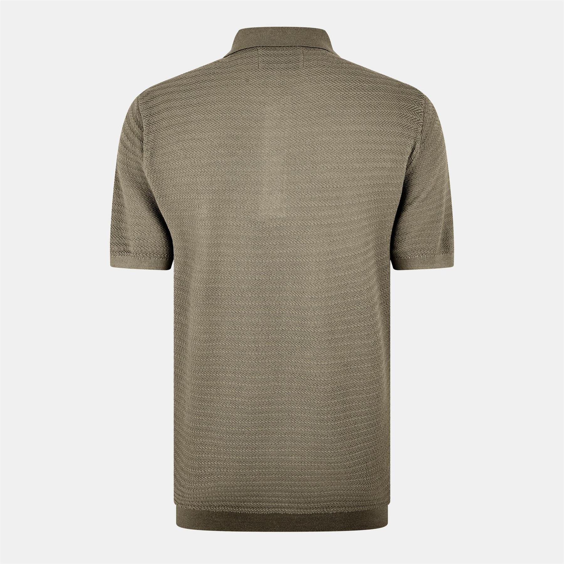 Jack Wills Herringbone Short Sleeve Polo Shirt