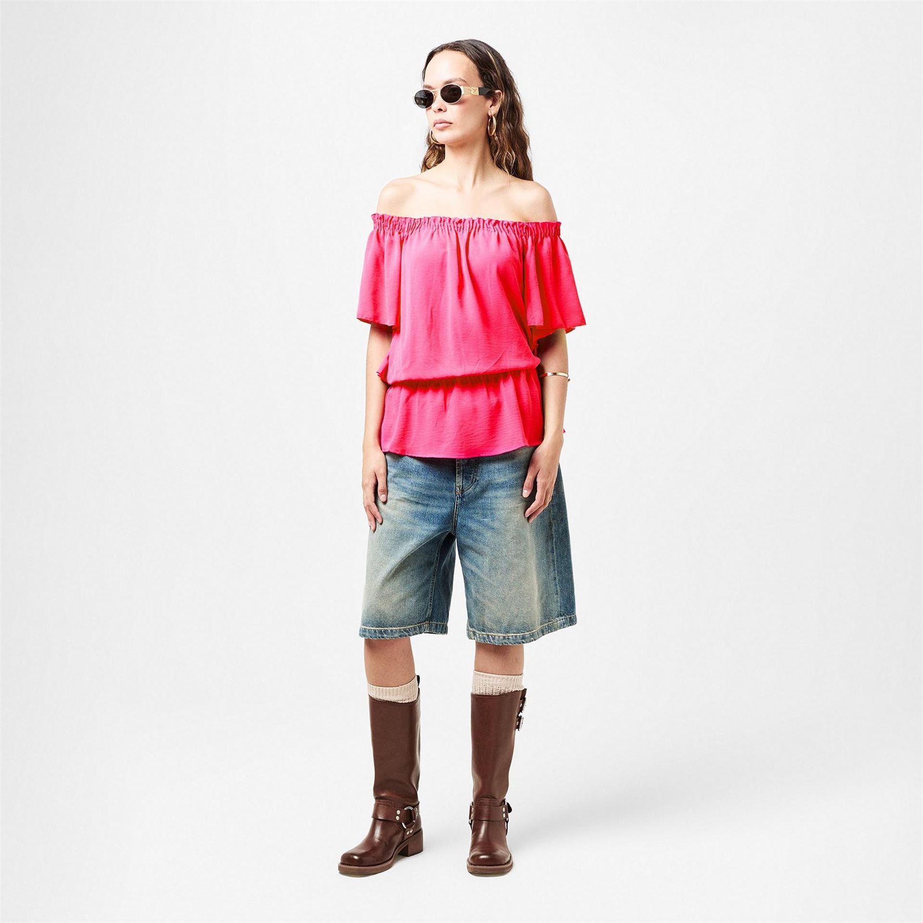 AX Paris Hem Bardot Top
