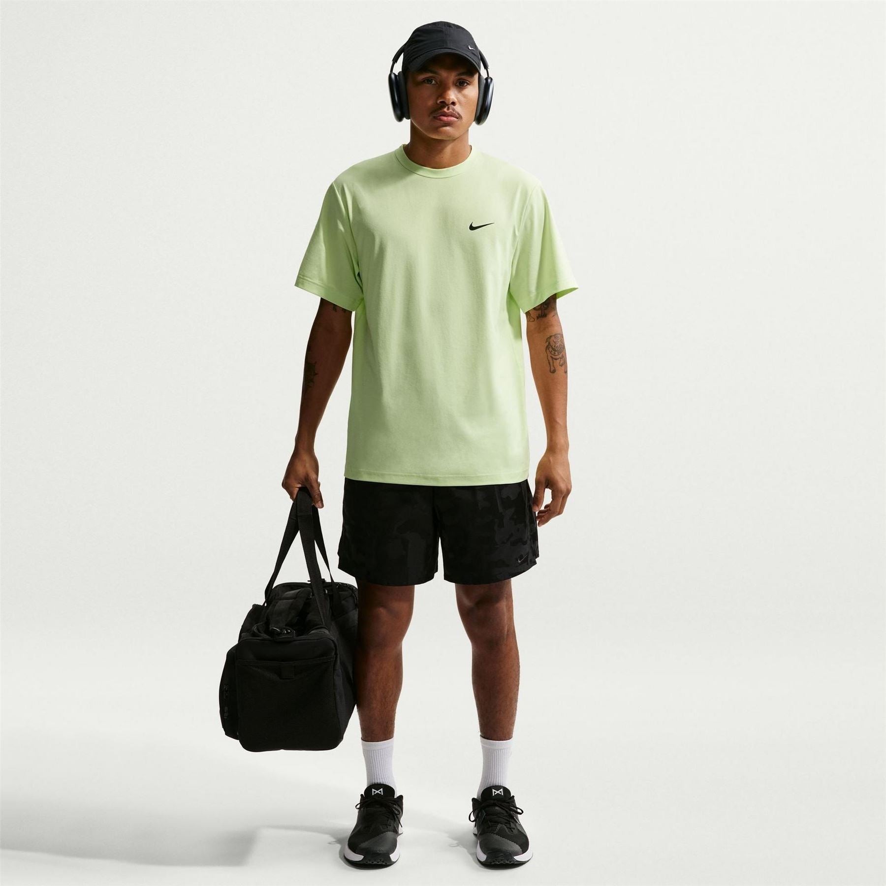 Nike Mens Dri Fit Uv Hyverse Short Sleeve Fitness Top