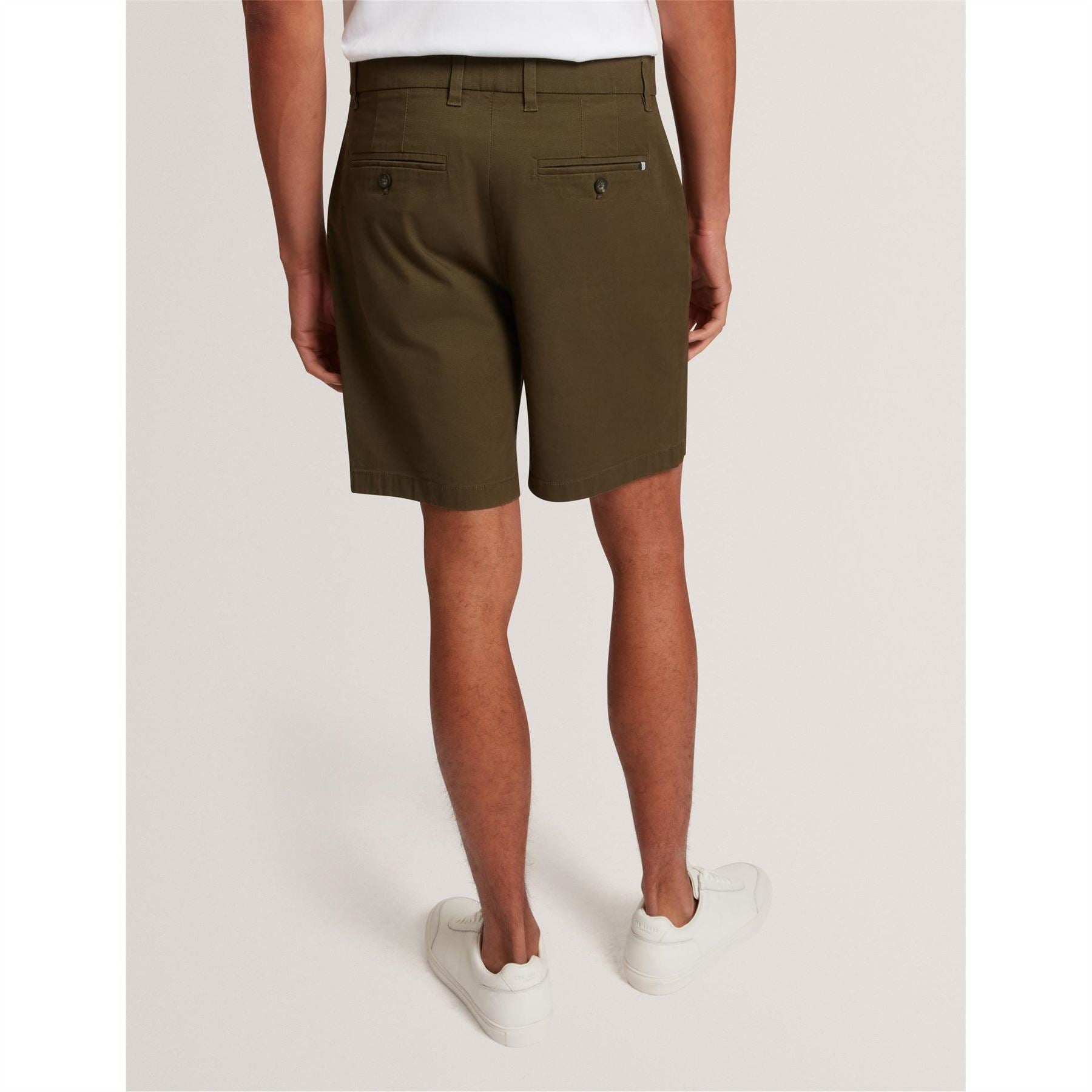Ted Baker Solid Patterned Chino Shorts