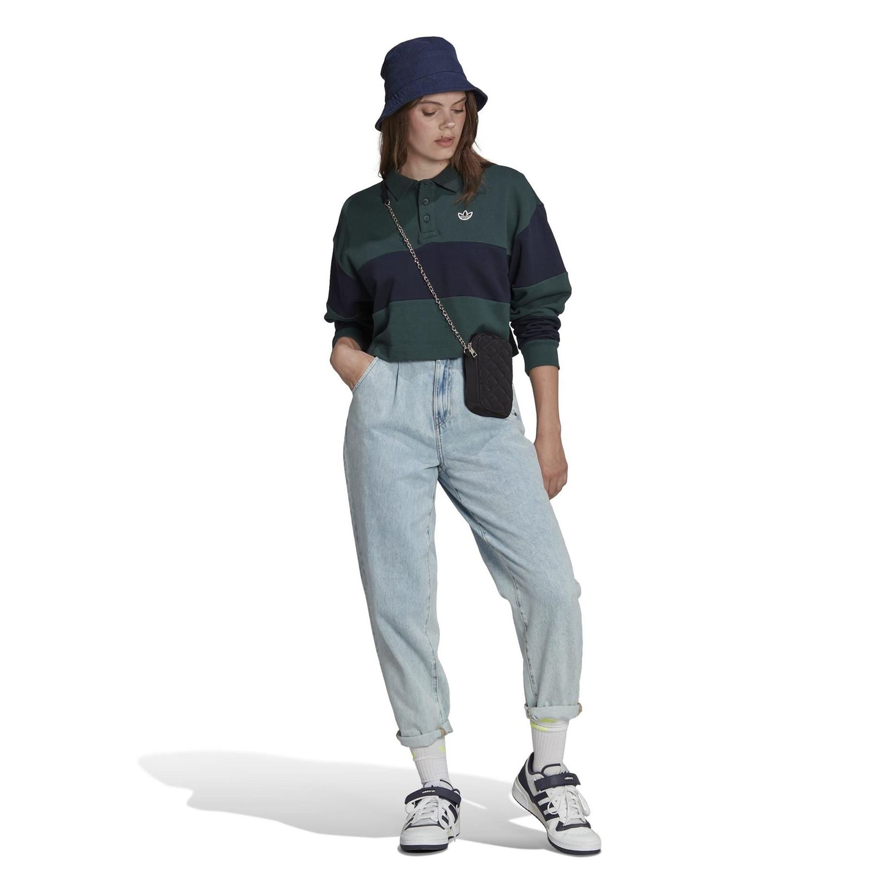 adidas Originals Womens Crop Crew Sweatshirt