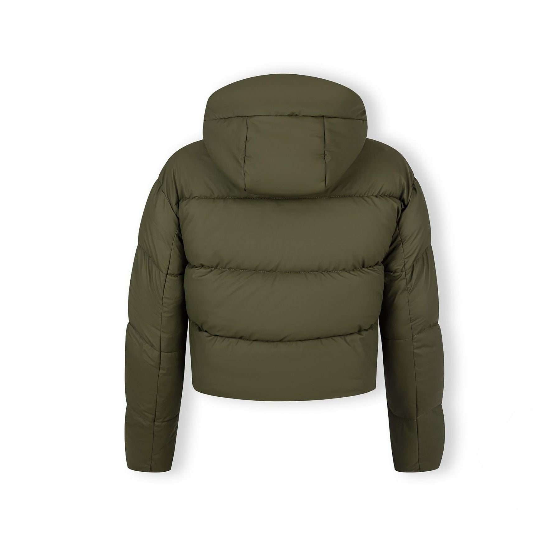 Minoti Women Short Water Repellent Quilted Jacket With Hood Khaki