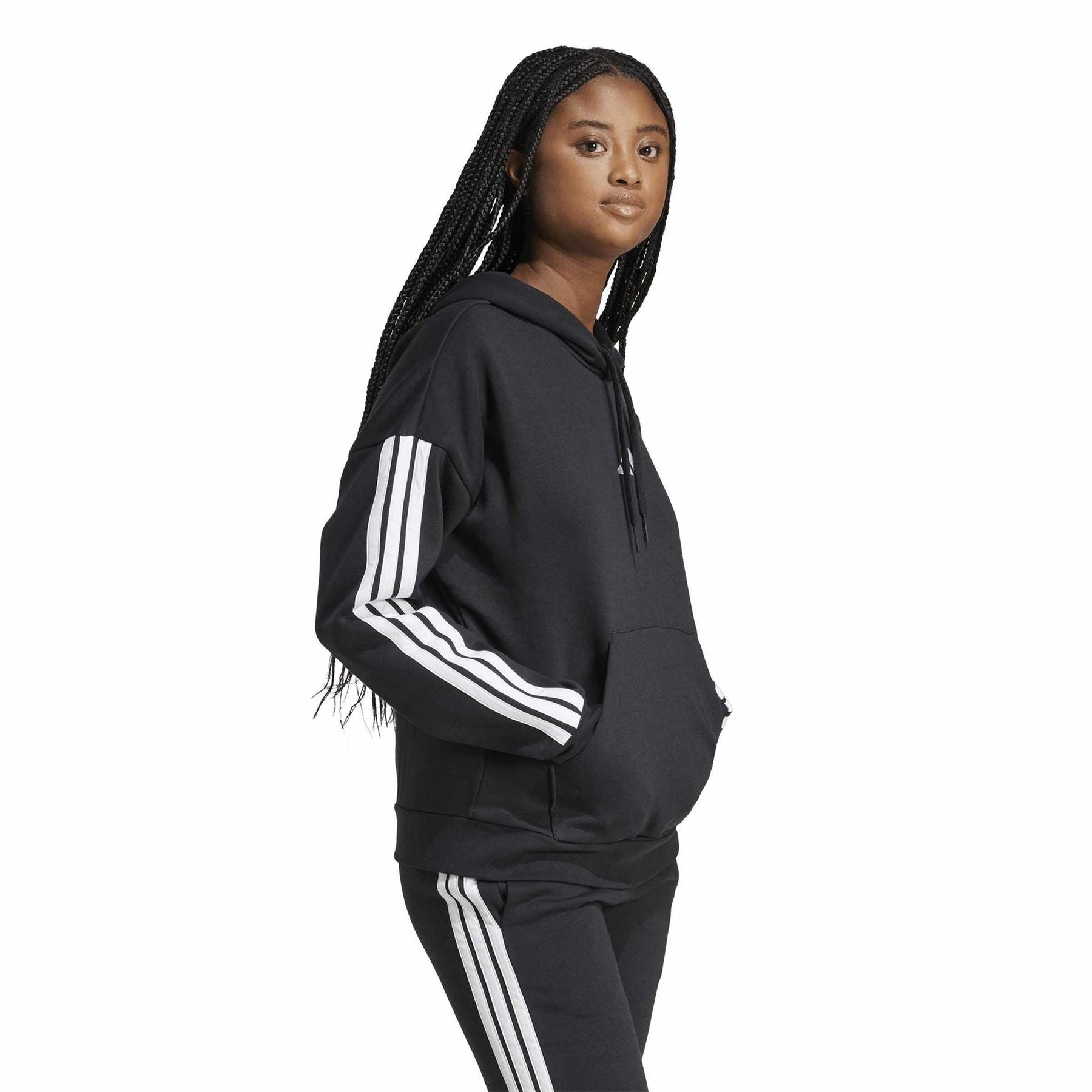 adidas Essentials 3 Stripes Fleece Hoodie