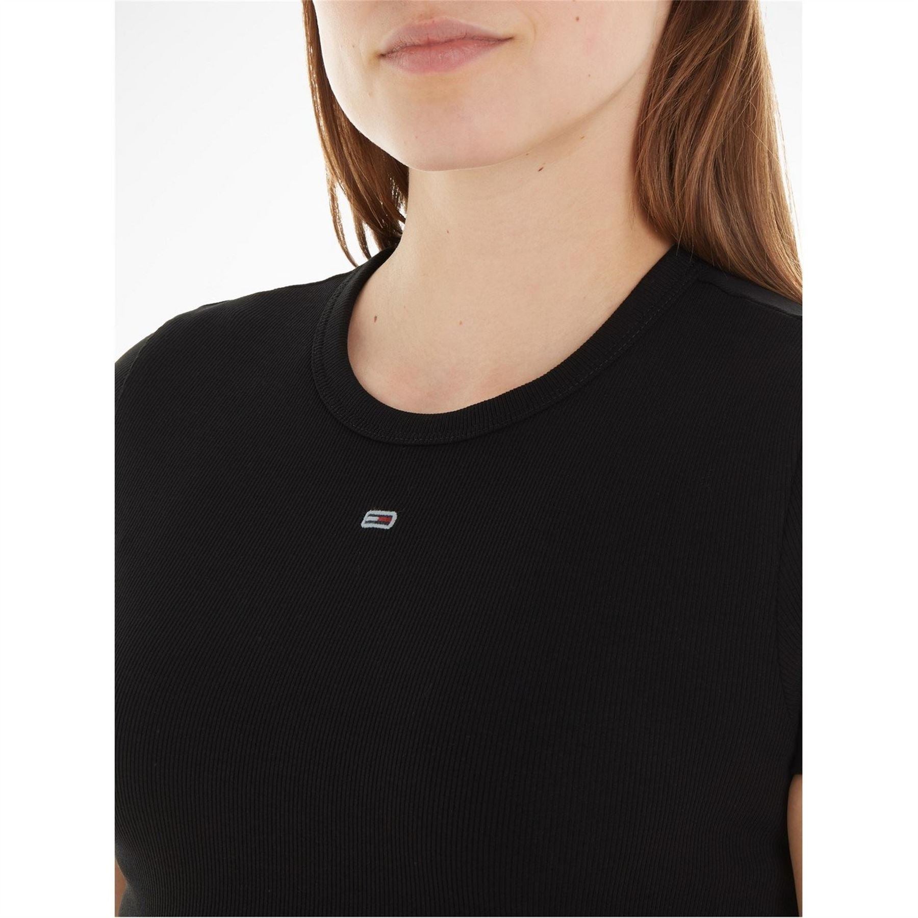 Tommy Jeans Slim Essential Rib Short Sleeve T-Shirt