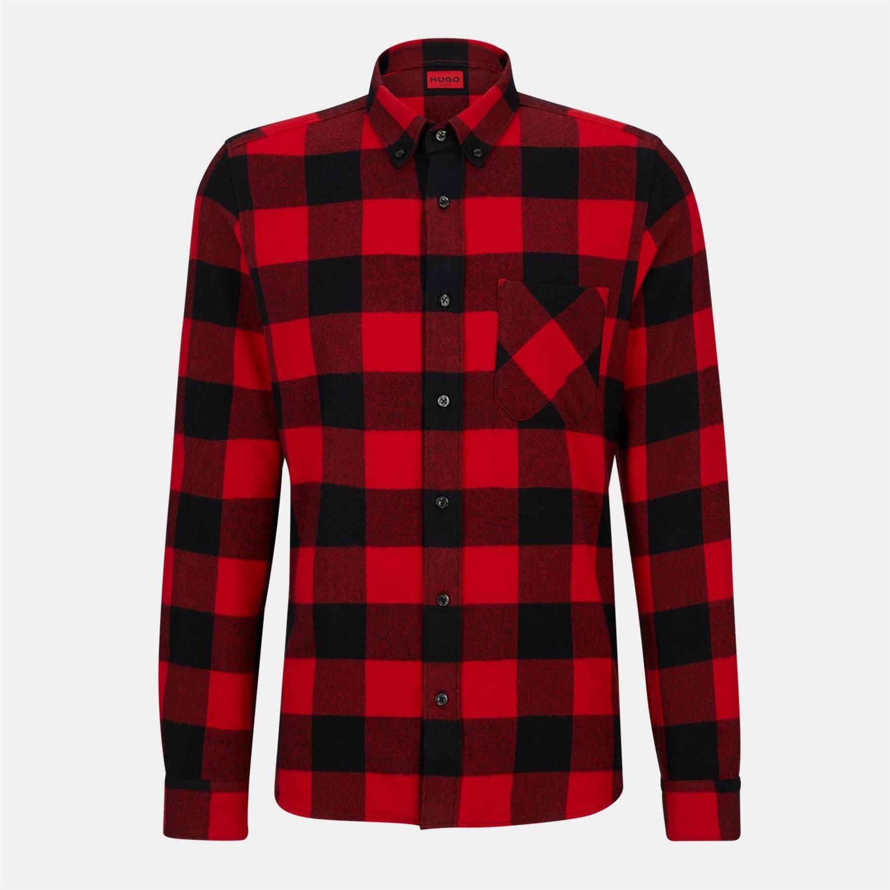 Hugo Ermann Long Sleeve Patterned Shirt