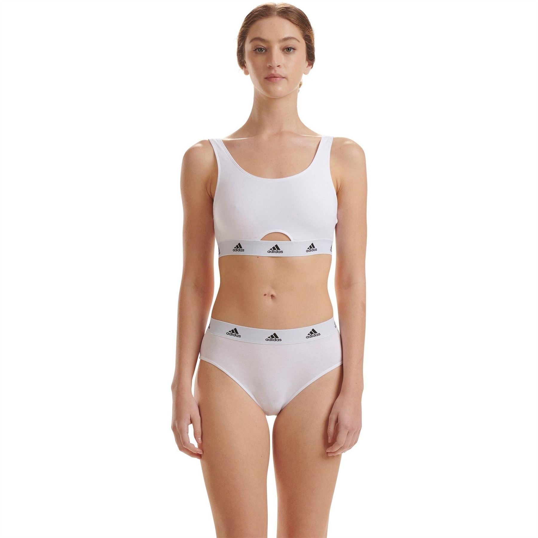 adidas 3 Pack Bikini Top and Swim Brief Set