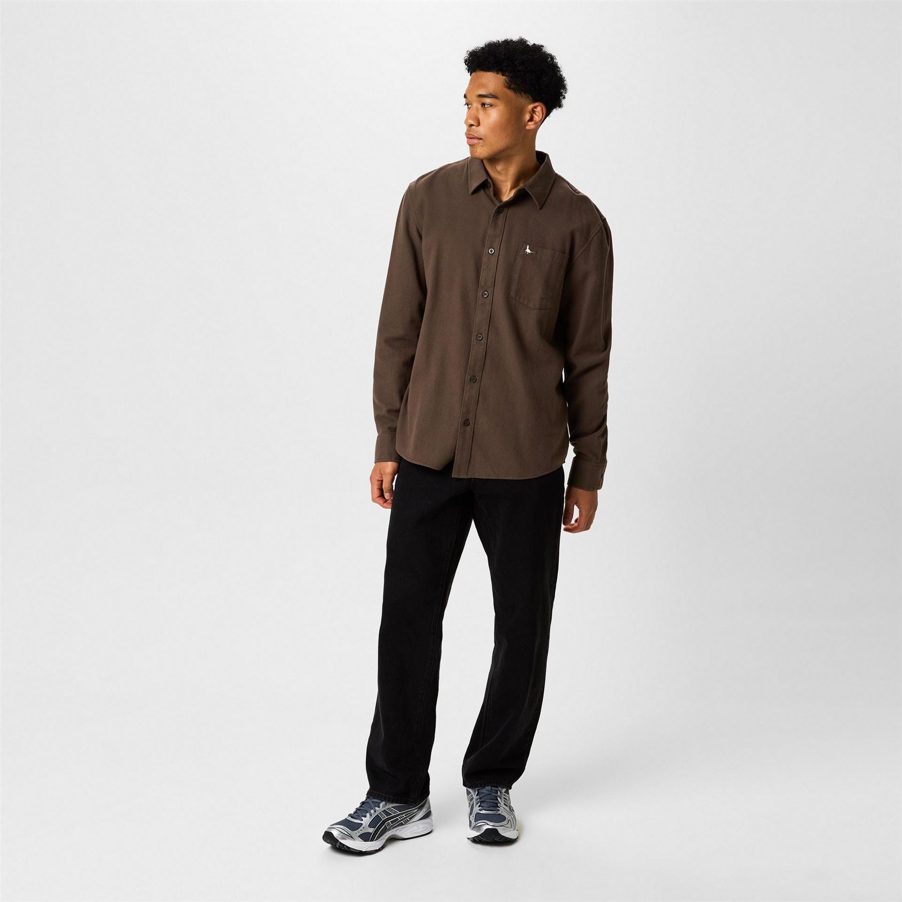 Jack Wills Mens Plain Flannel Shirt