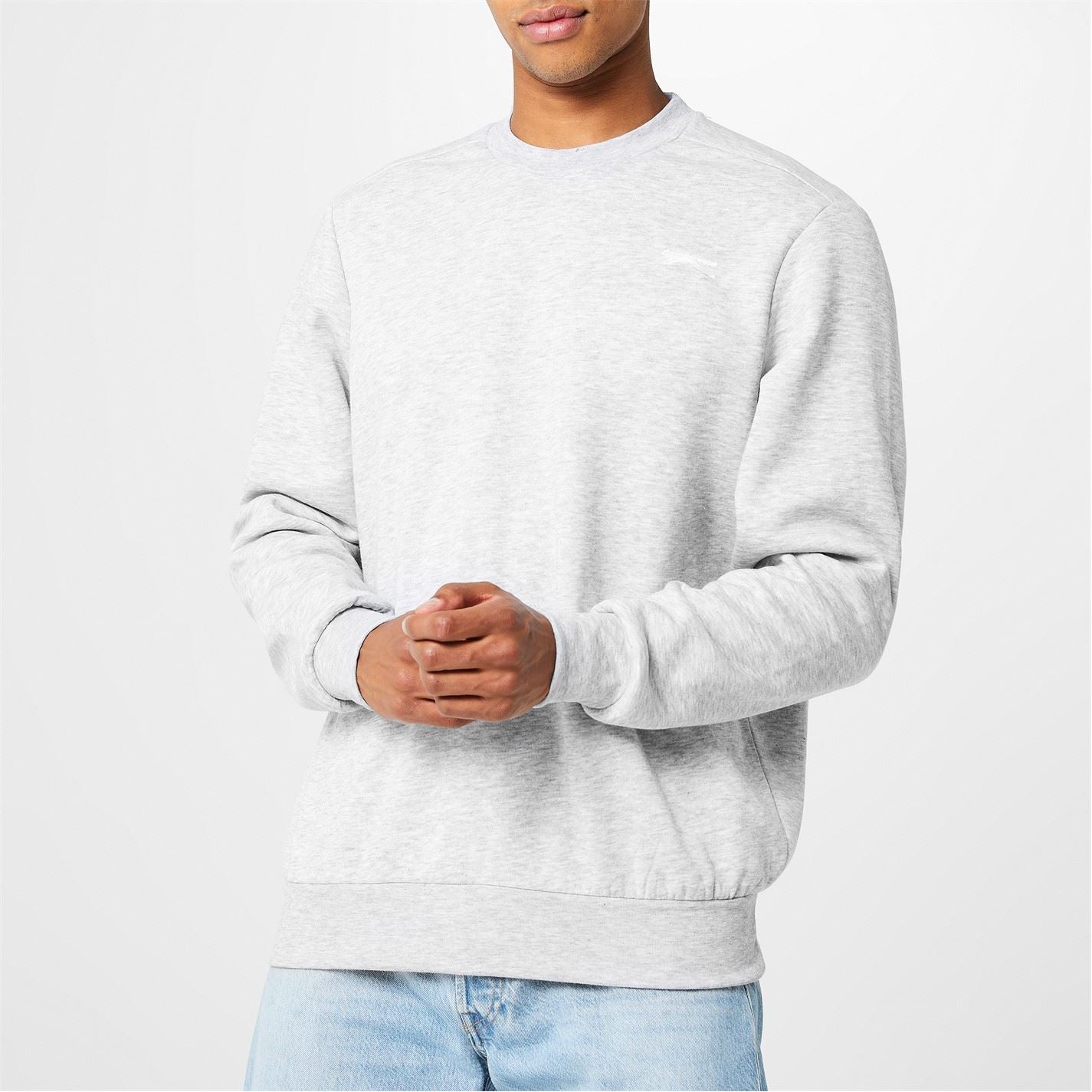 Slazenger Mens Fleece Crew Sweater