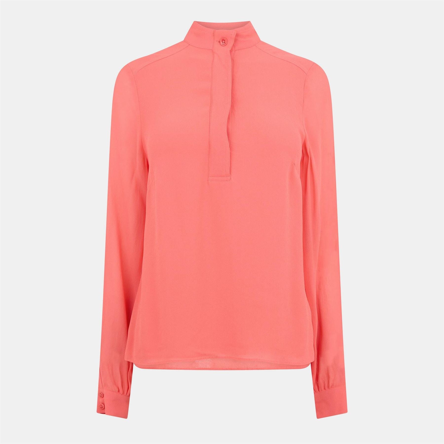 Ted Baker Relaxed Fit Band Collar Long Sleeve Cuff Shirt