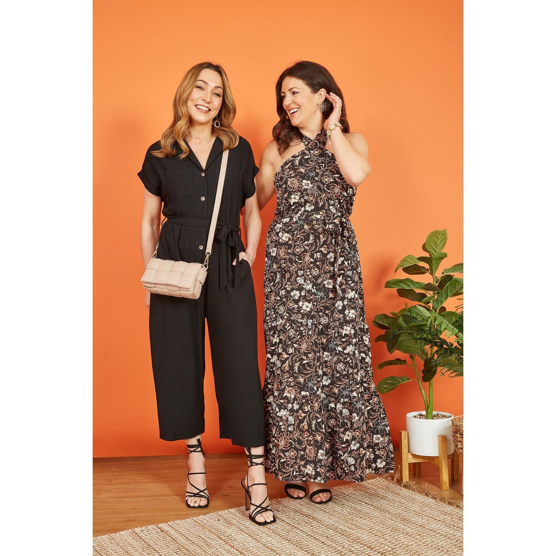 Yumi Batik Cross Neck Maxi Dress