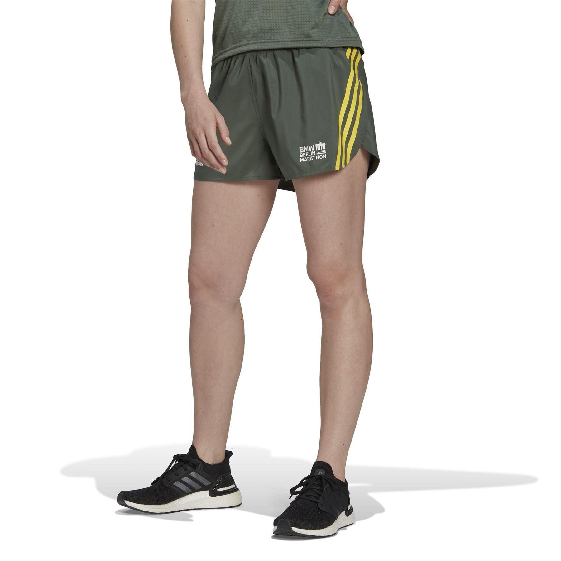 adidas Womens Marathon 2022 Run Icons 3 Stripes Running Shorts